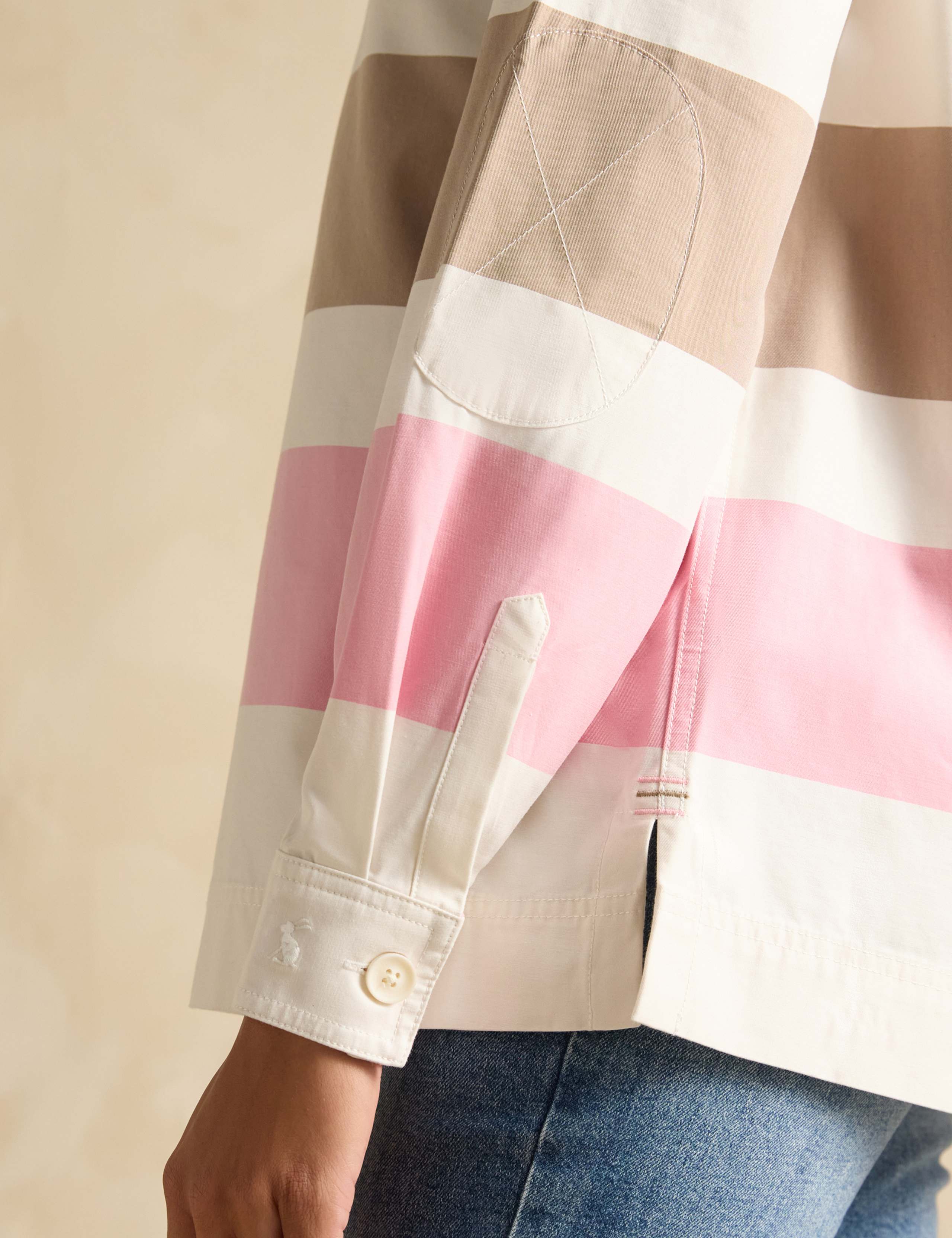 Pure Cotton Colour Block Collared Shirt 7 of 8