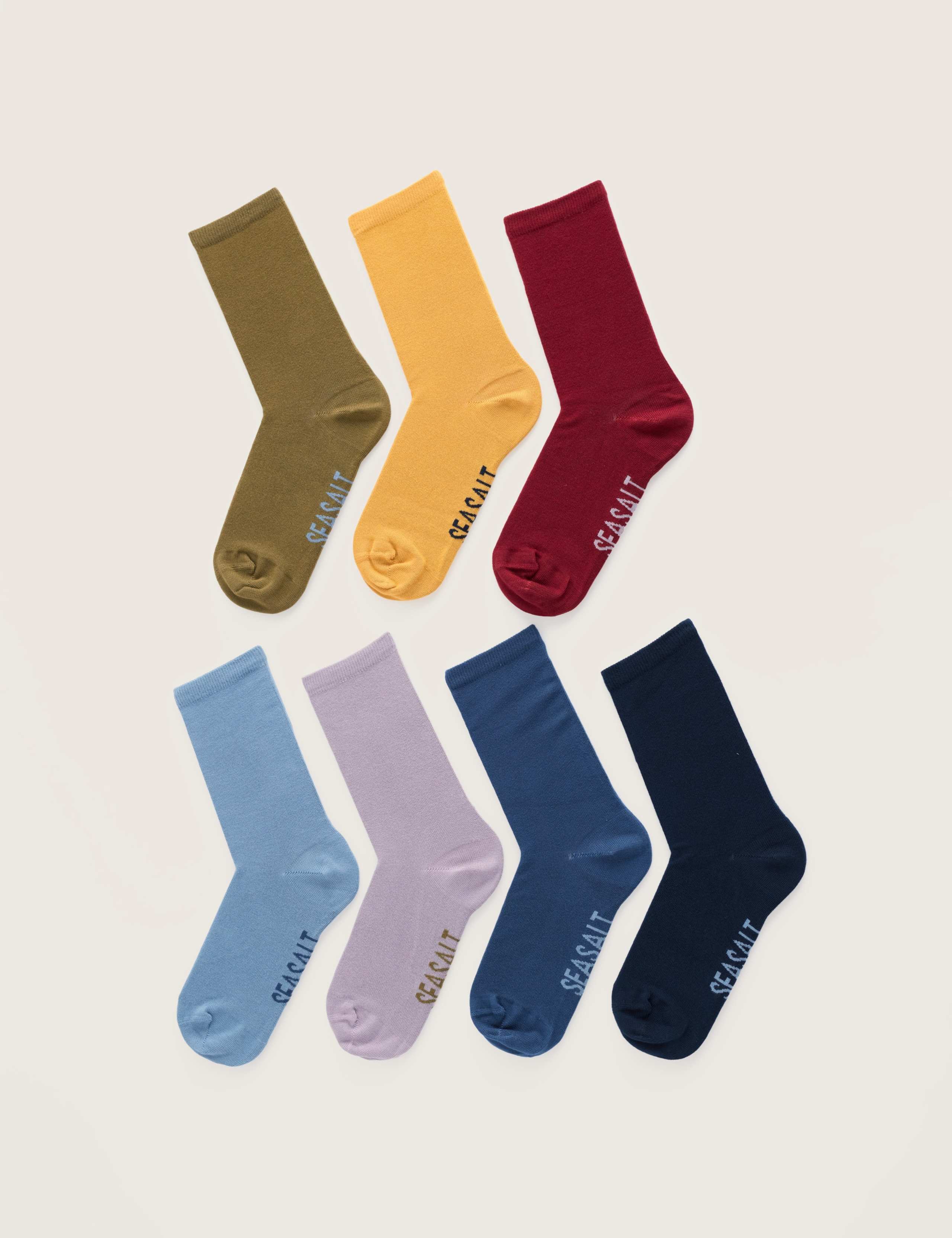 7 Pack Assorted Ankle High Socks 2 of 2