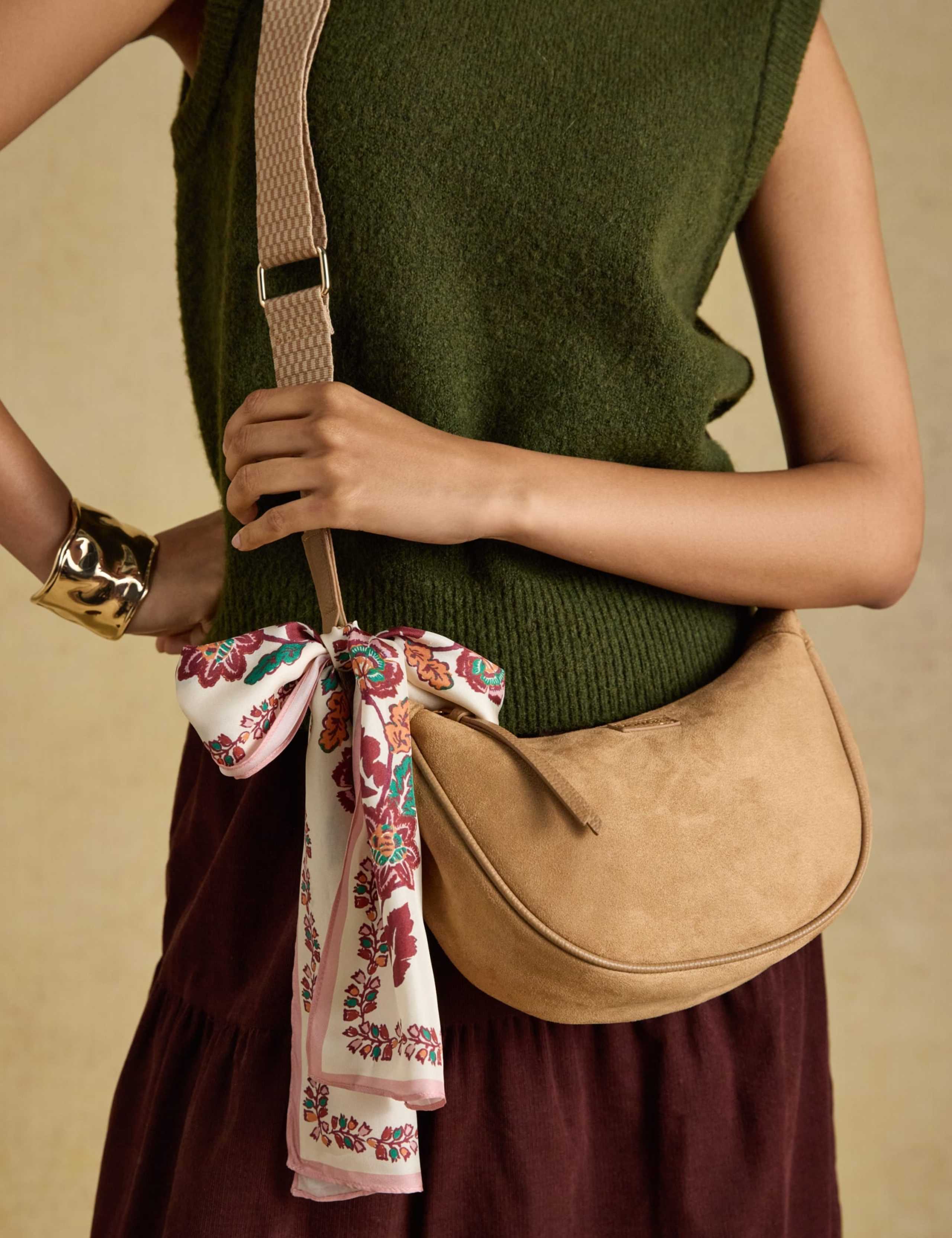 Half Moon Adjustable Strap Cross Body Bag 1 of 10