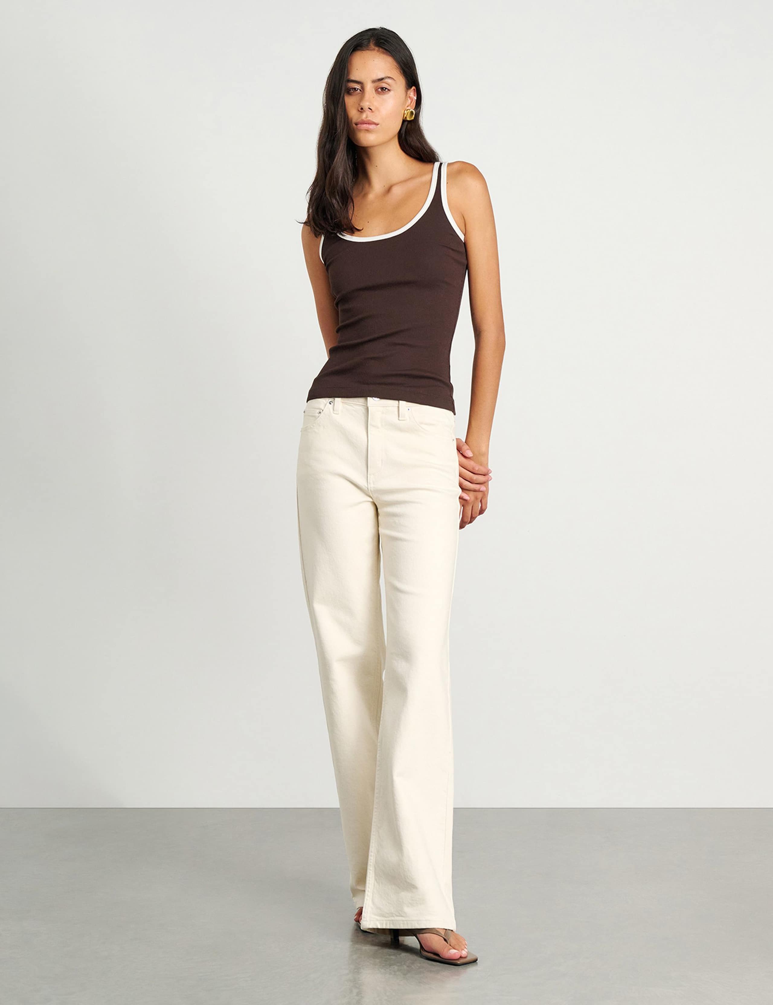 Cotton Rich Scoop Neck Vest Top 4 of 7