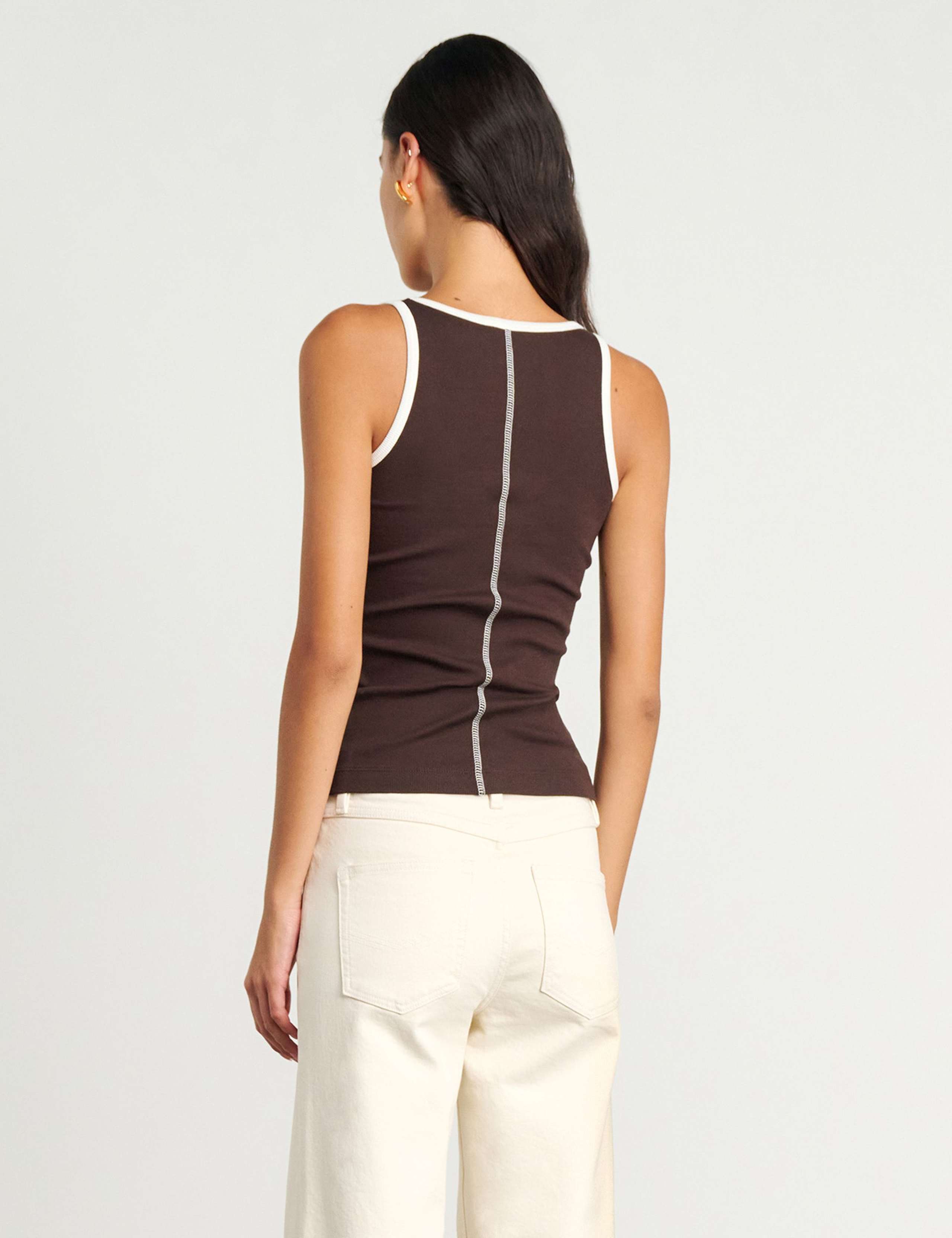 Cotton Rich Scoop Neck Vest Top 6 of 7