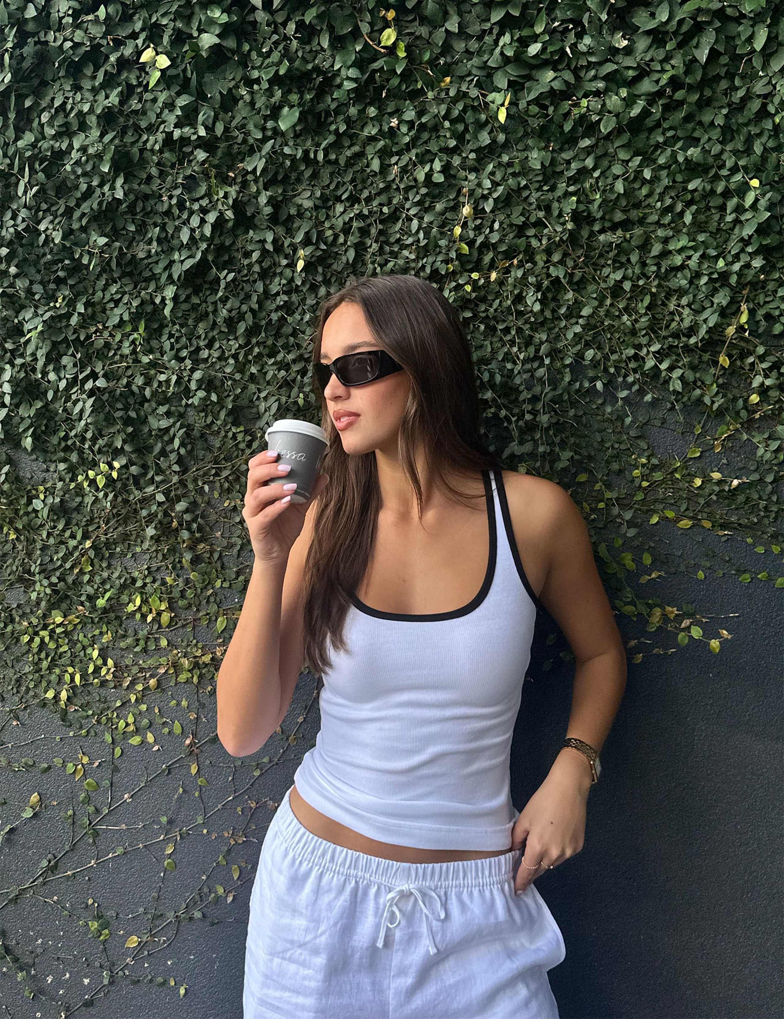 Cotton Rich Scoop Neck Vest Top 6 of 8