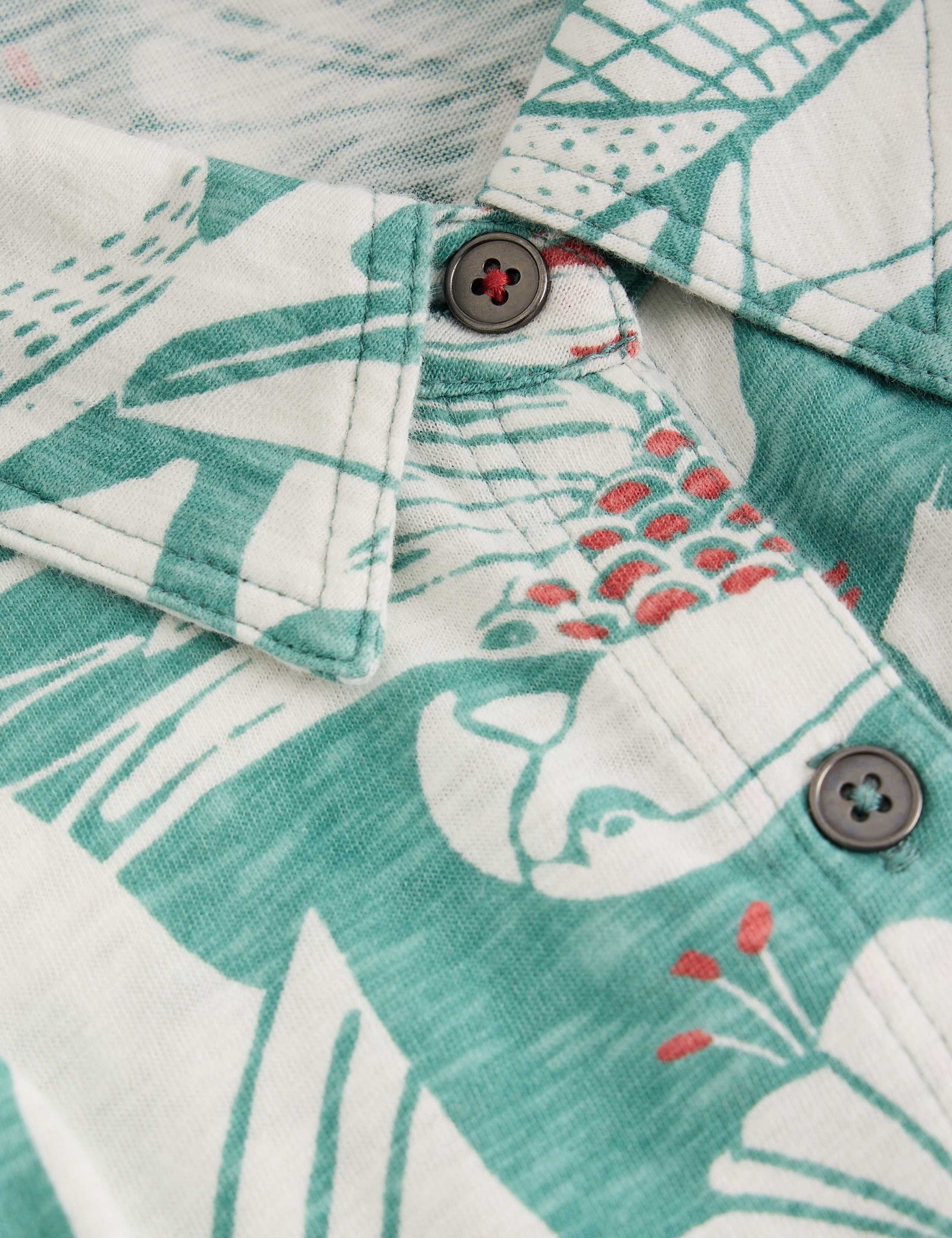 Pure Cotton Bird Print Maxi Waisted Dress 5 of 6