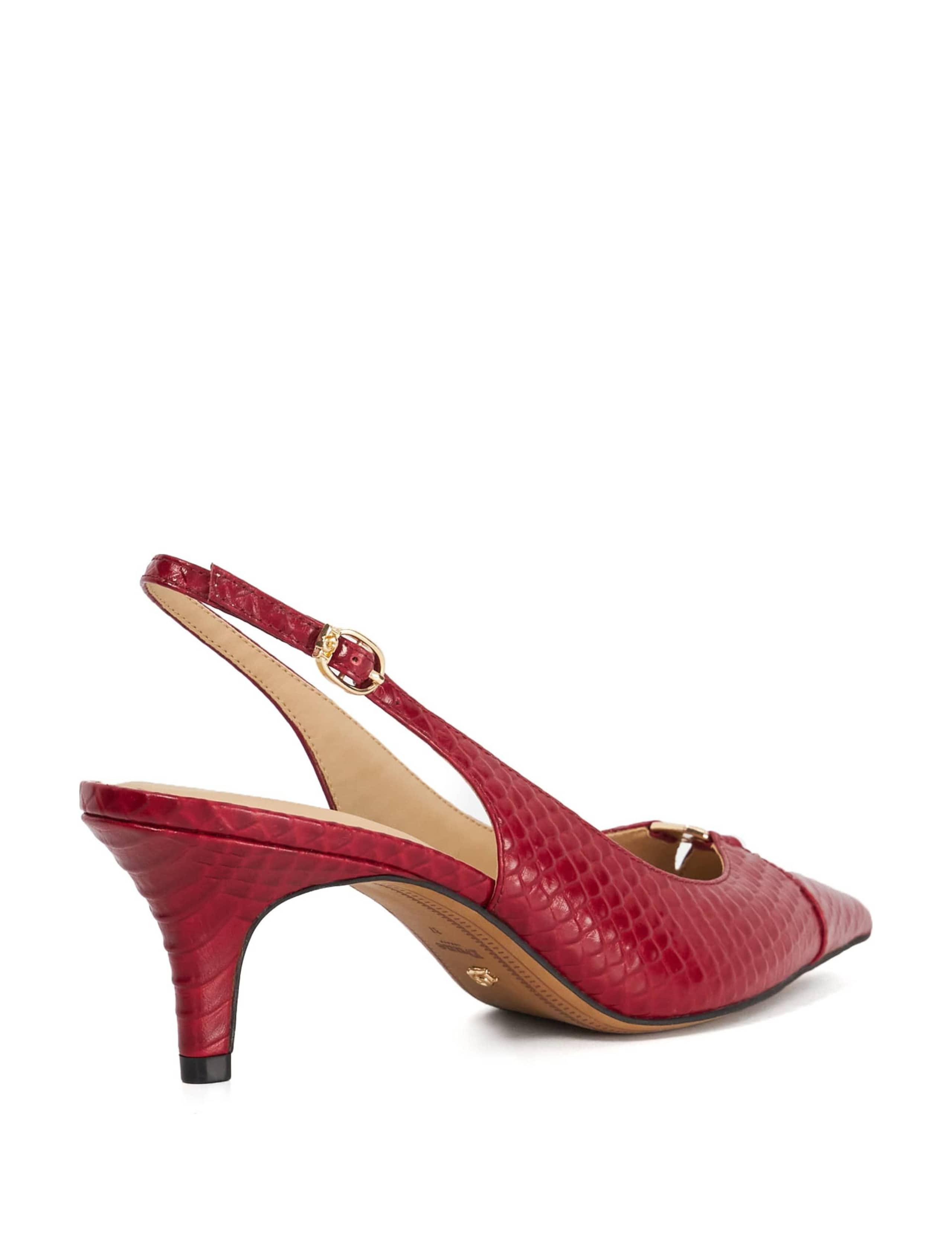 Leather Stiletto Heel Slingback Shoes 2 of 5