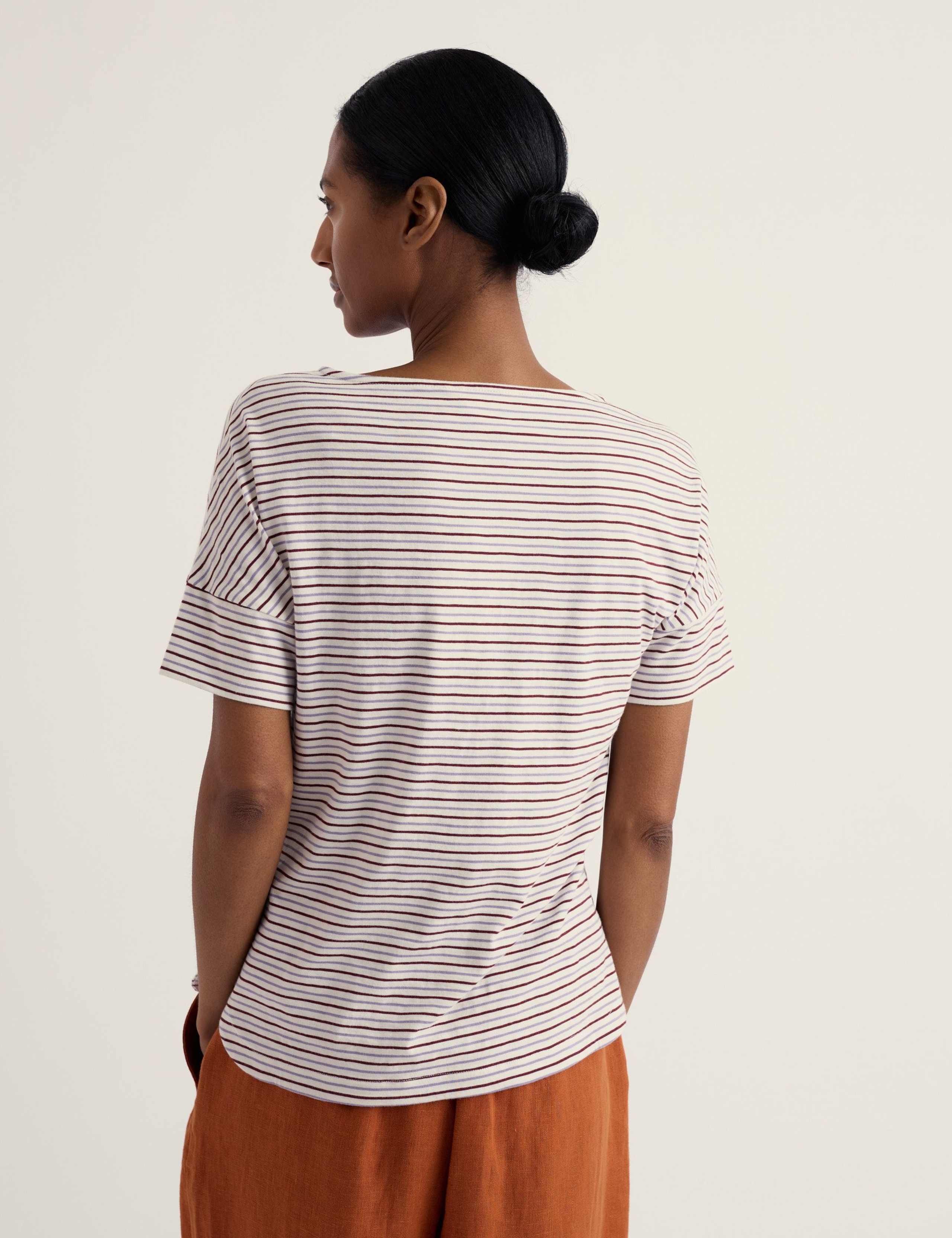 Pure Cotton Striped T-Shirt 4 of 5