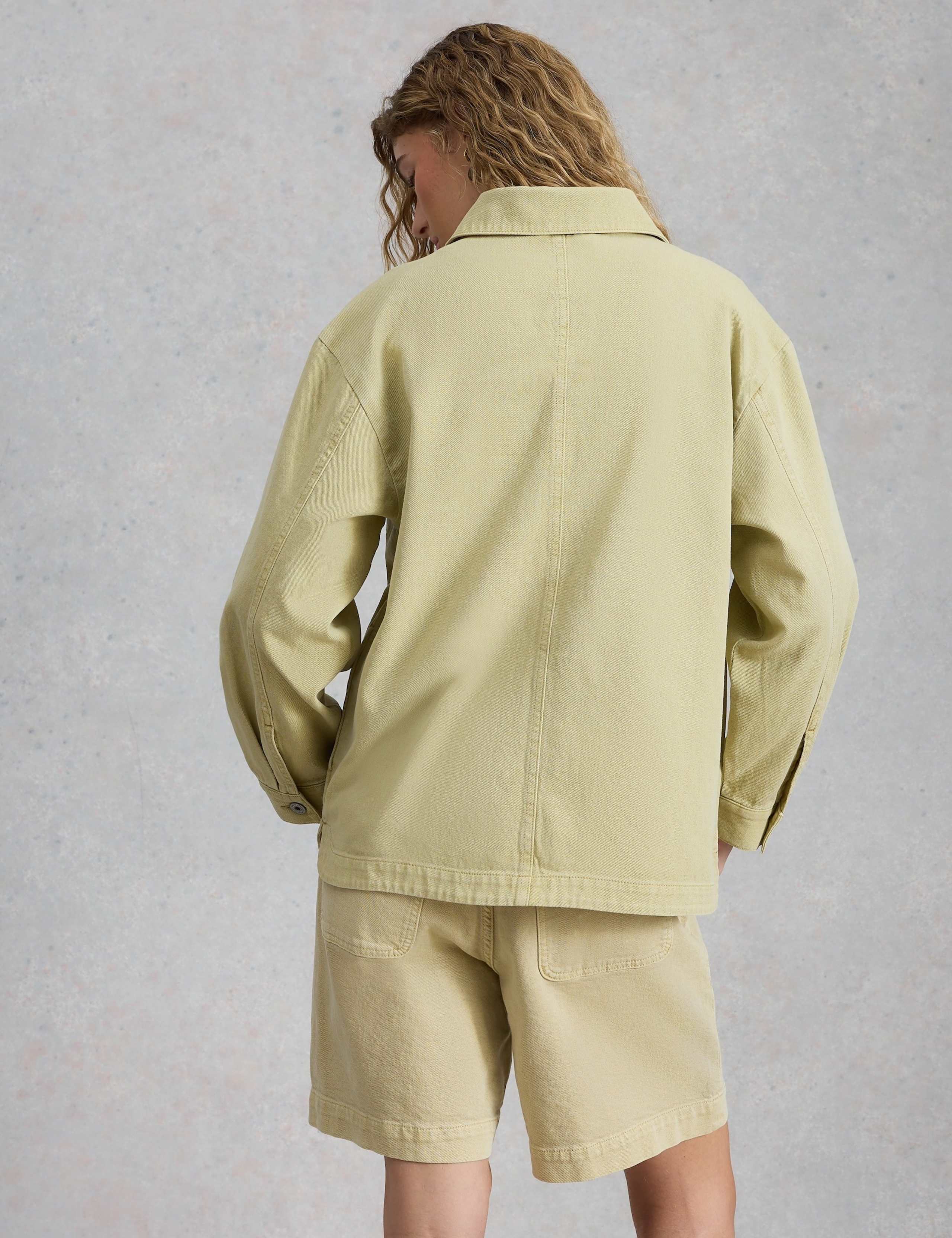 Pure Cotton Collared Shacket 2 of 6