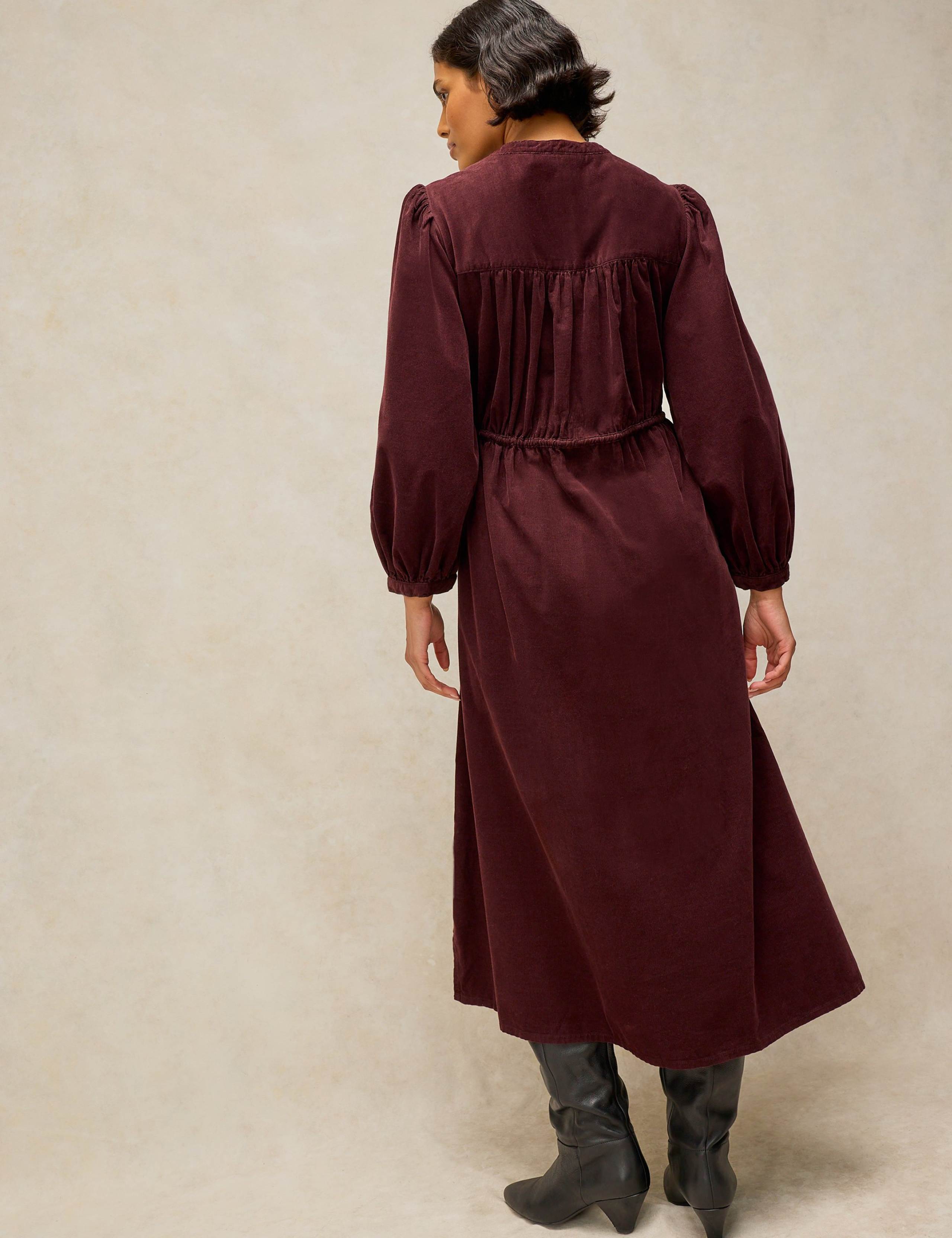 Cord Midi Dress 3 of 6