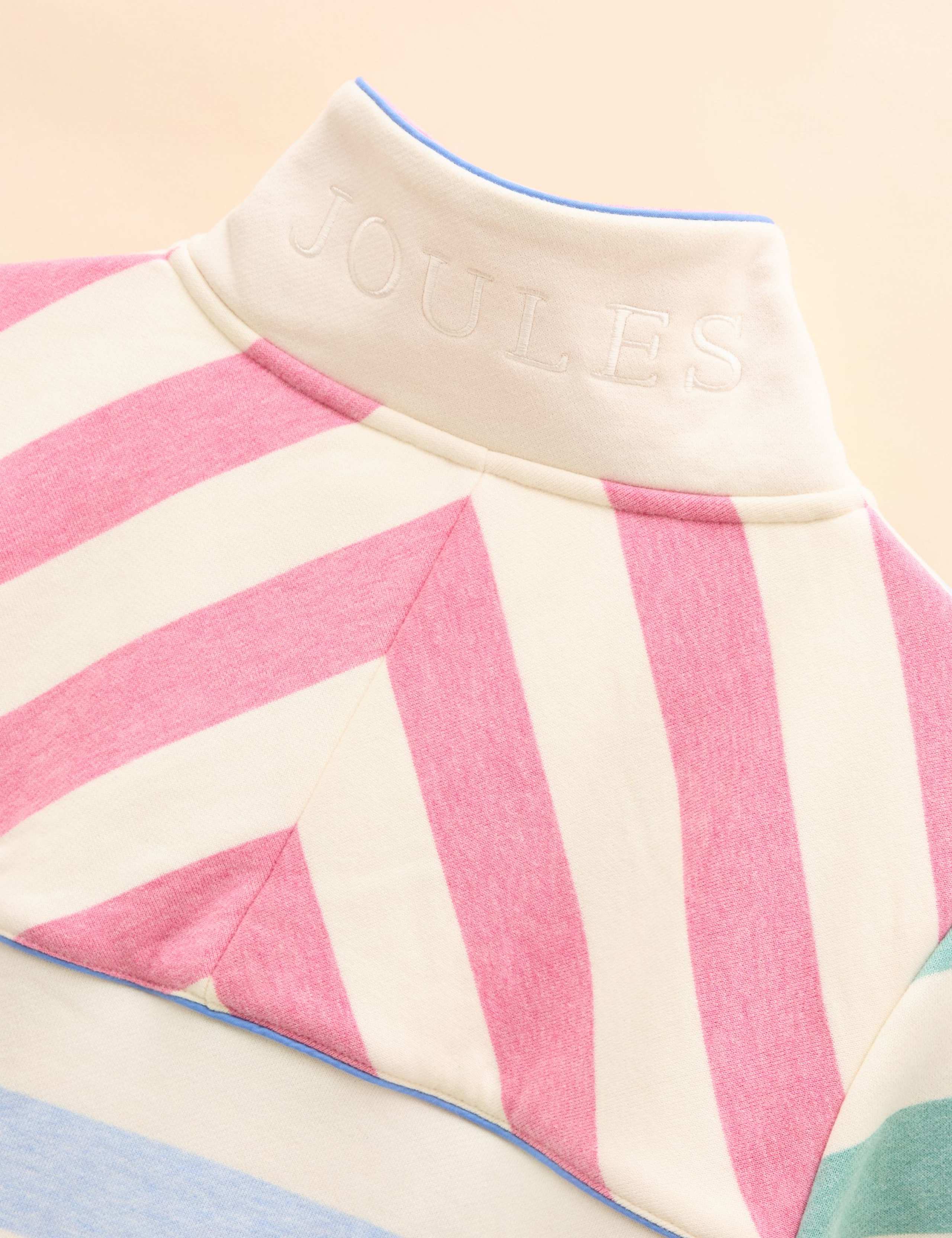 Pure Cotton Striped Funnel Neck Sweatshirt 5 of 5