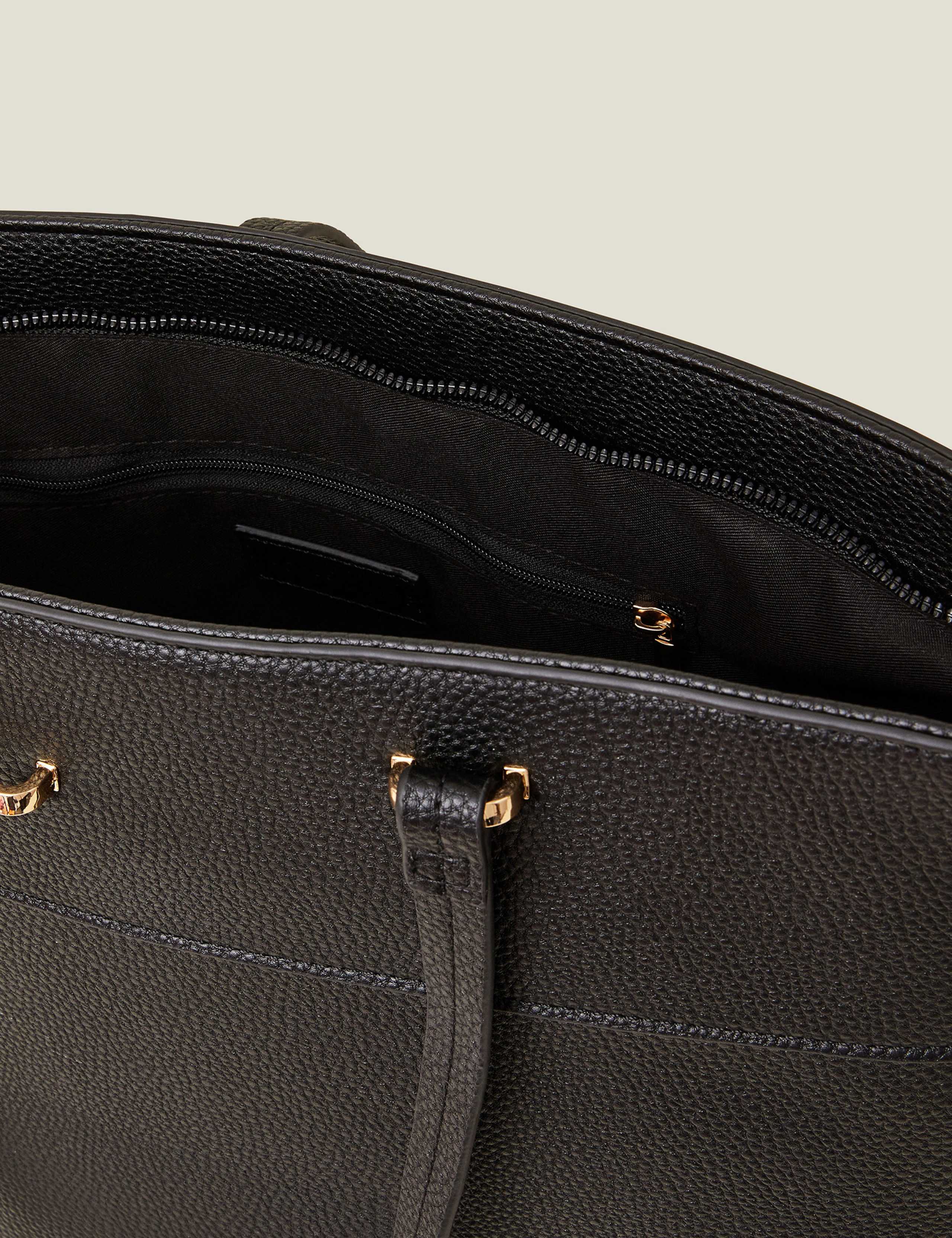 Faux Leather Tote Bag 3 of 4