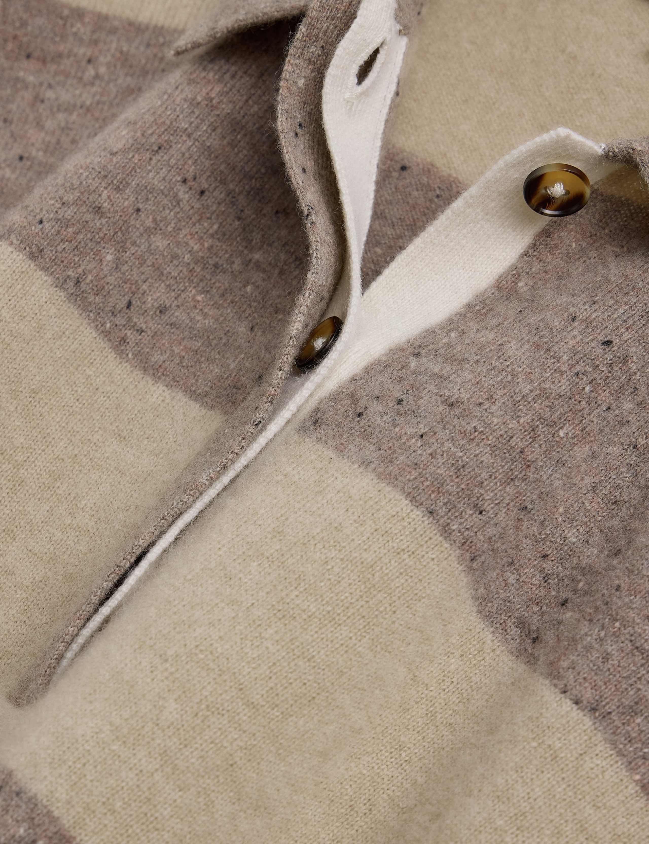 Pure Cashmere Printed Collared Jumper 6 of 6
