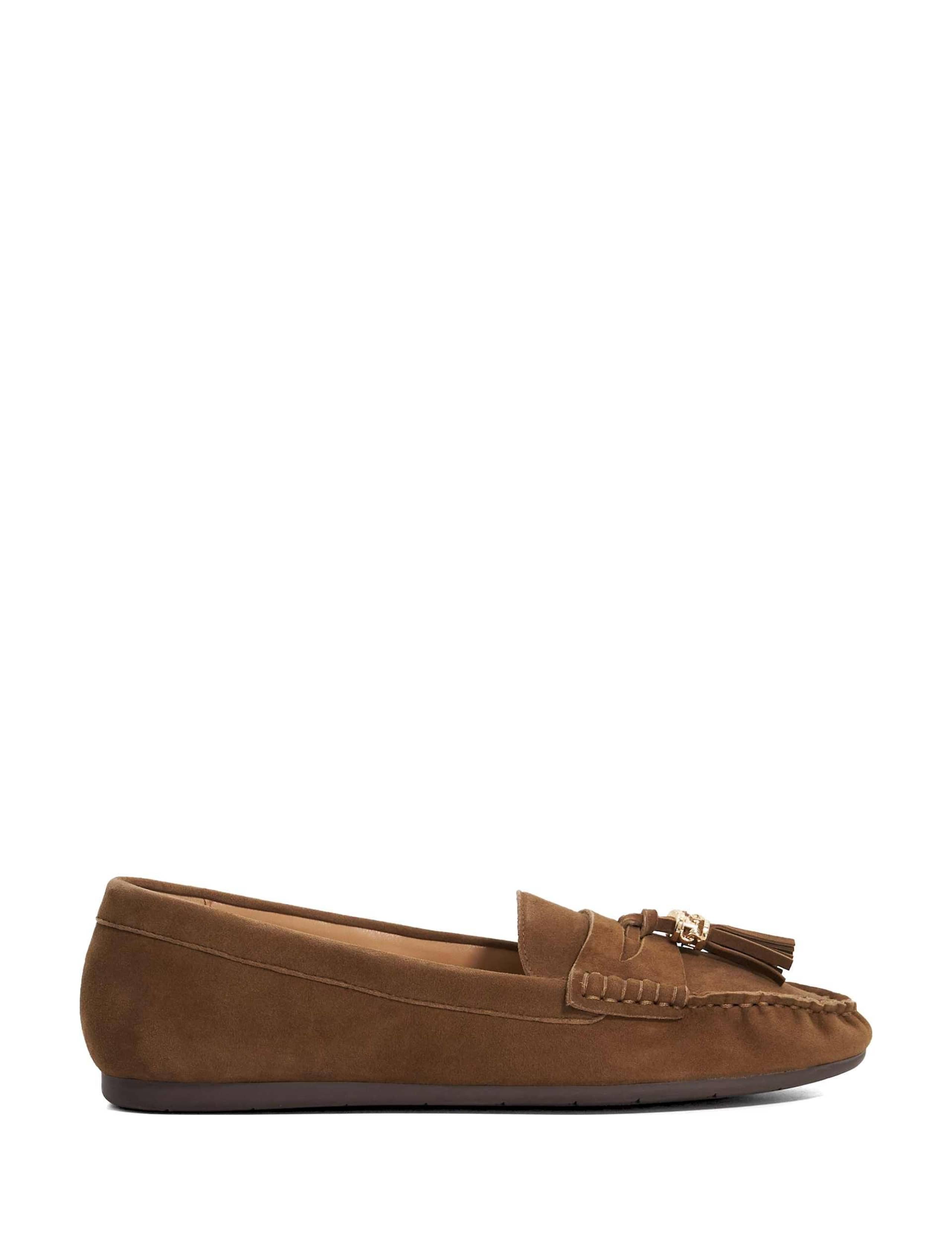 Leather Tassel Flat Loafers 2 of 5