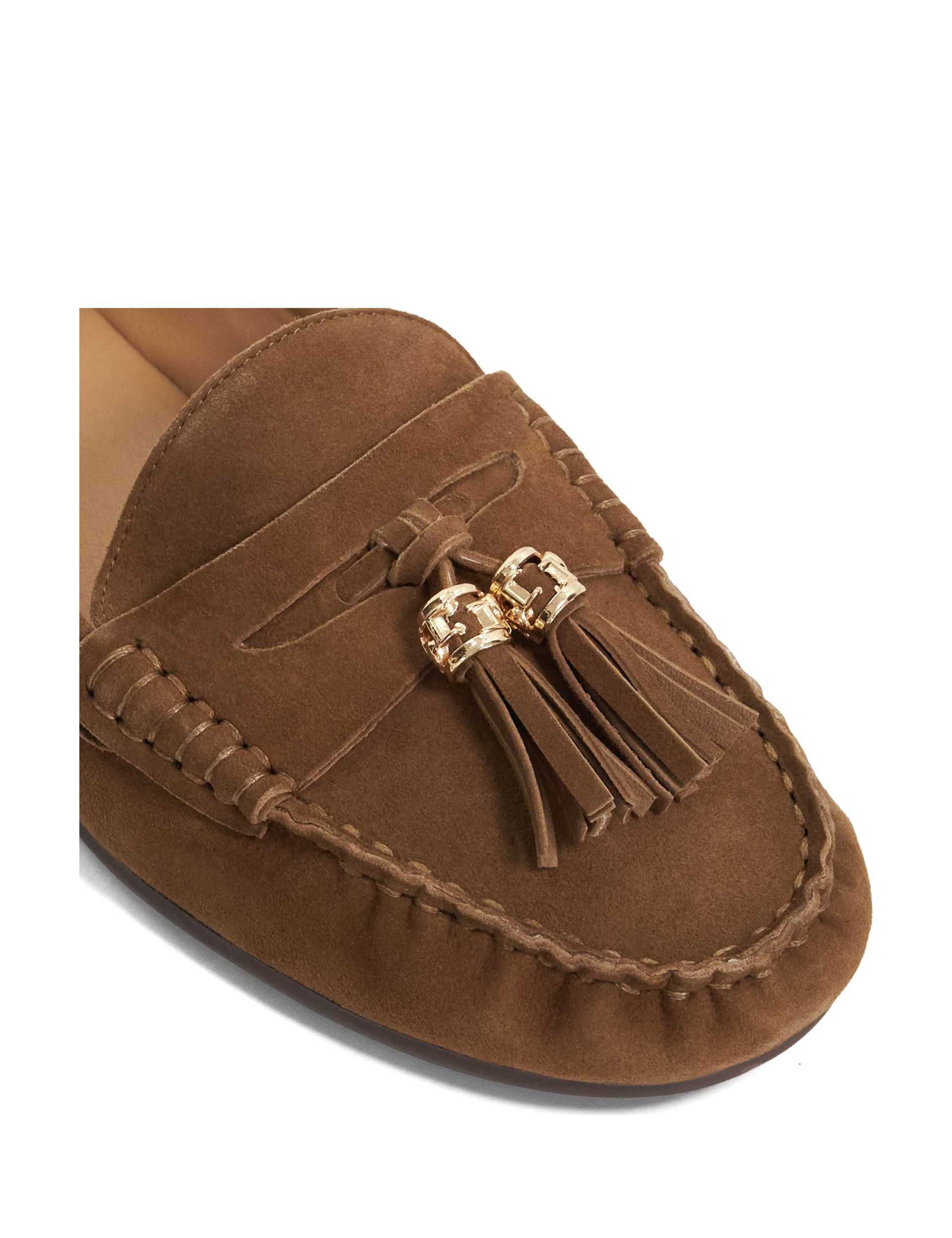 Leather Tassel Flat Loafers 5 of 5