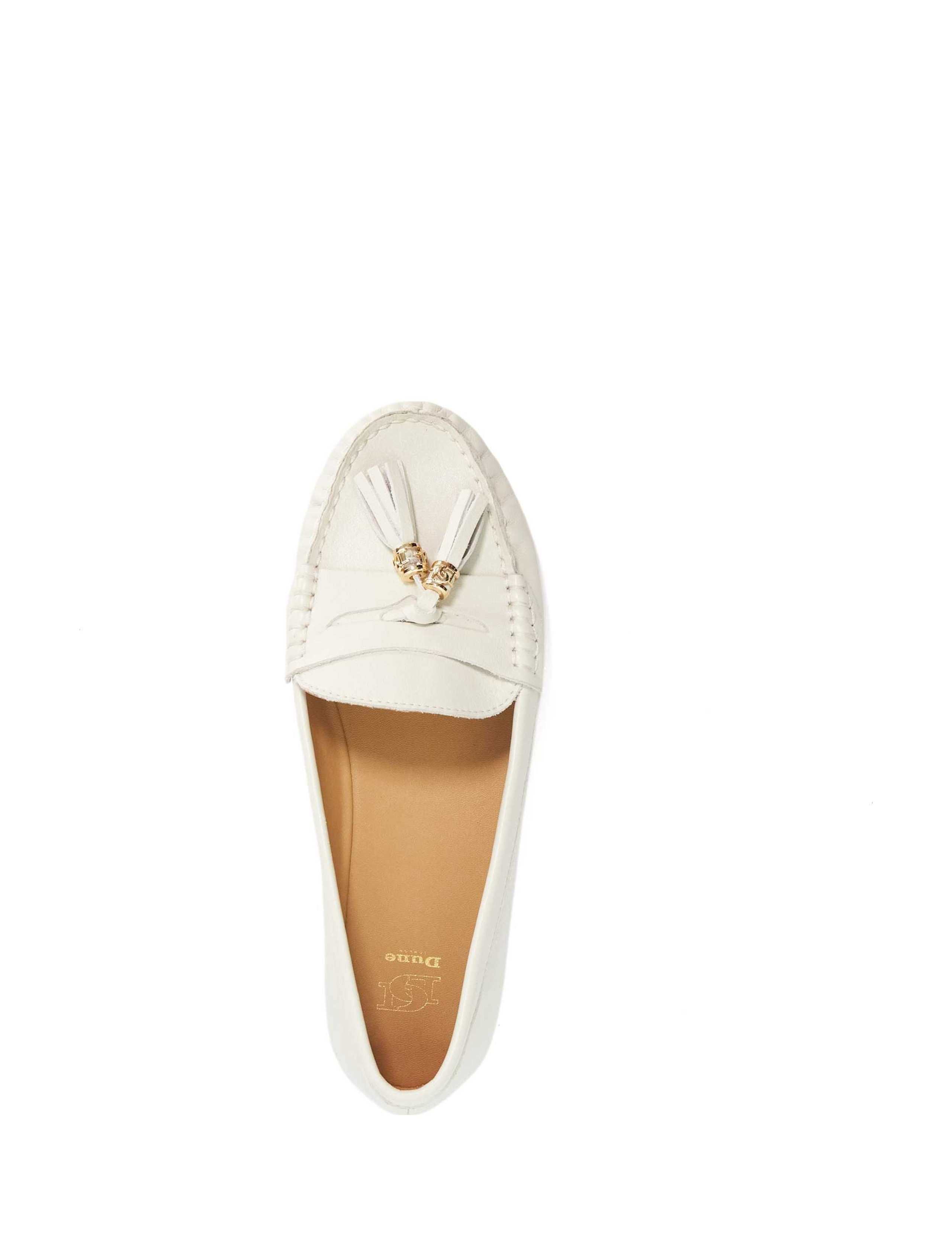 Leather Tassel Flat Loafers 3 of 6