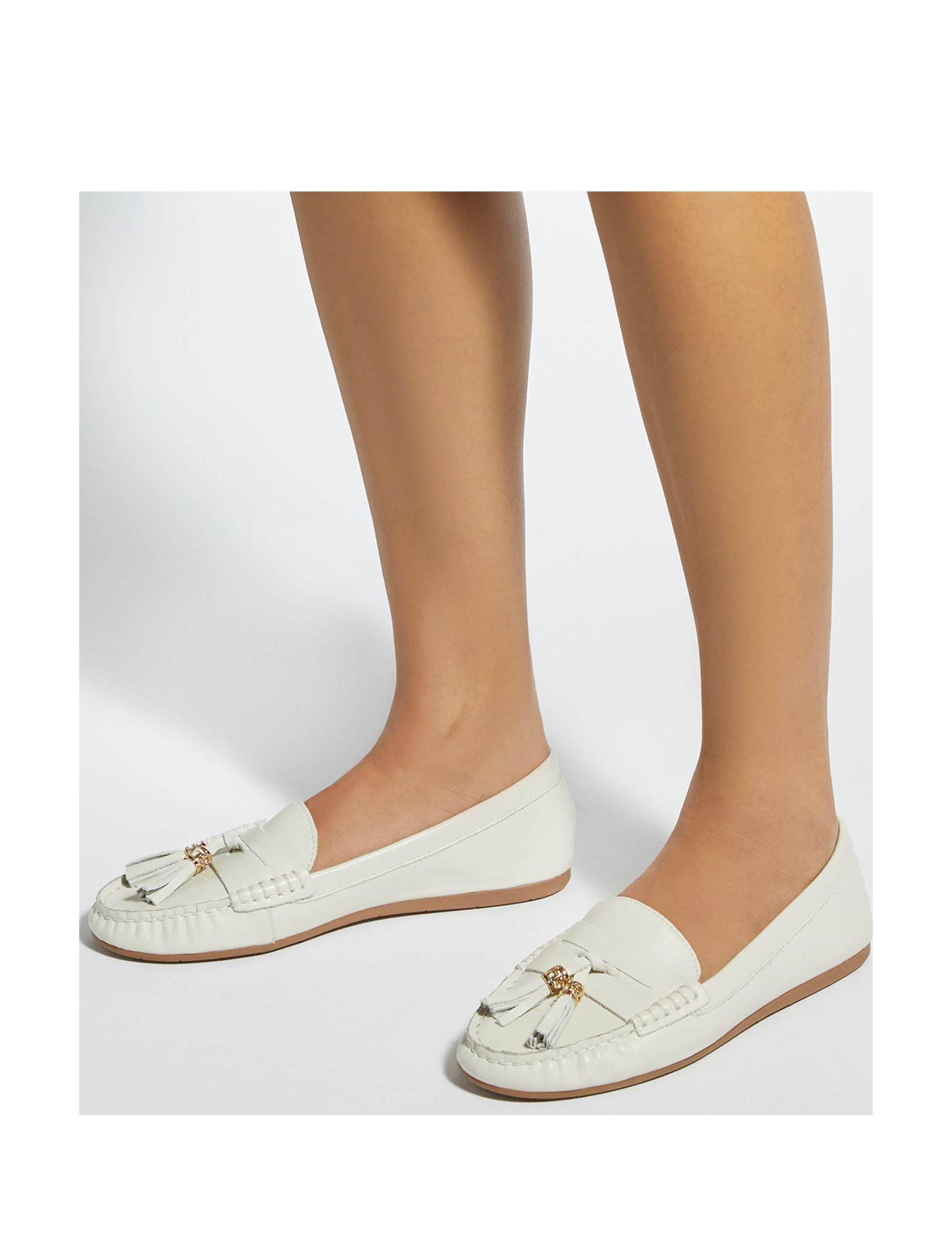 Leather Tassel Flat Loafers 5 of 6