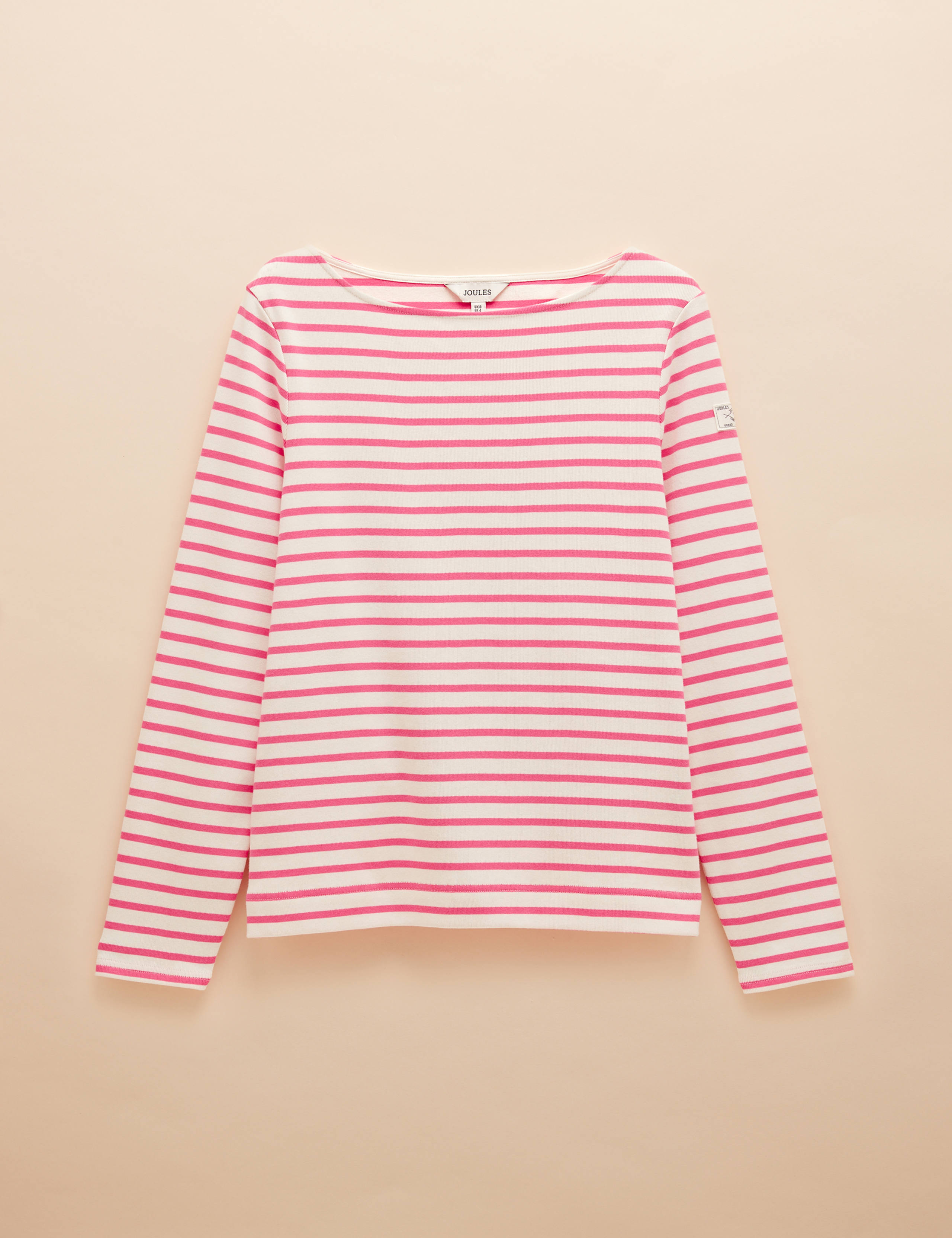 Pure Cotton Striped Slash Neck Top 2 of 6