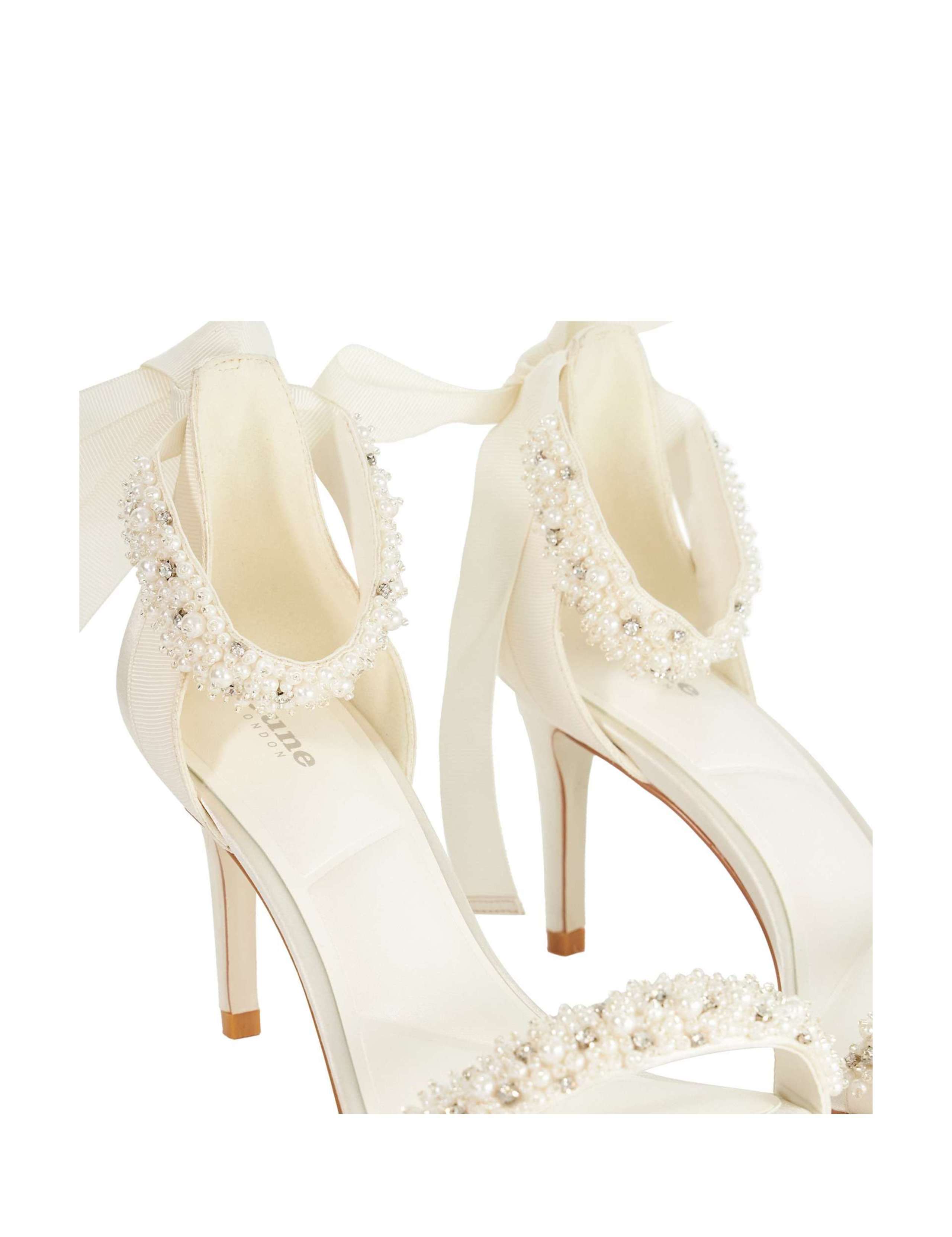 Wide Fit Bridal Ankle Tie Sandals 5 of 5