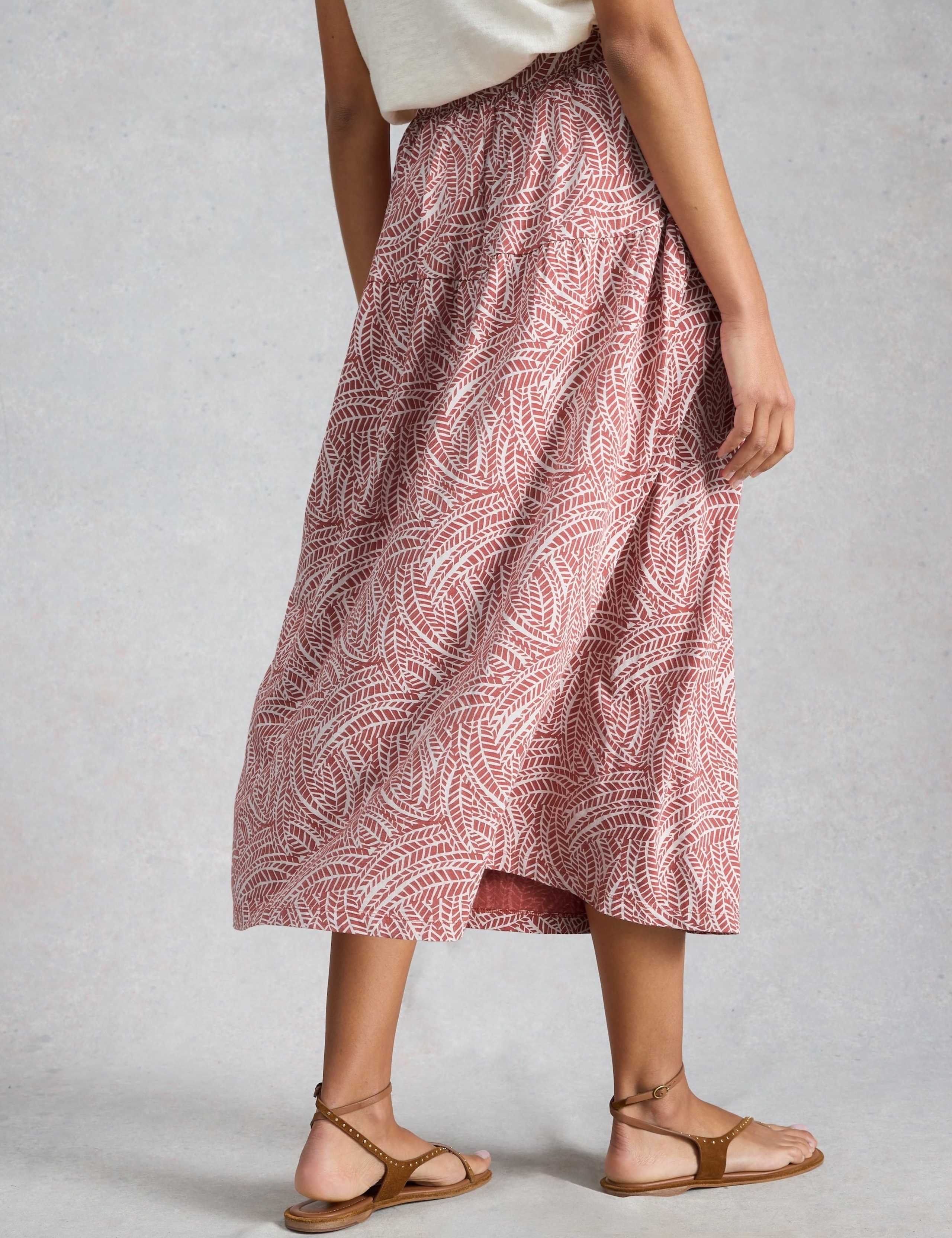 Jersey Printed Midaxi A-Line Skirt 4 of 6