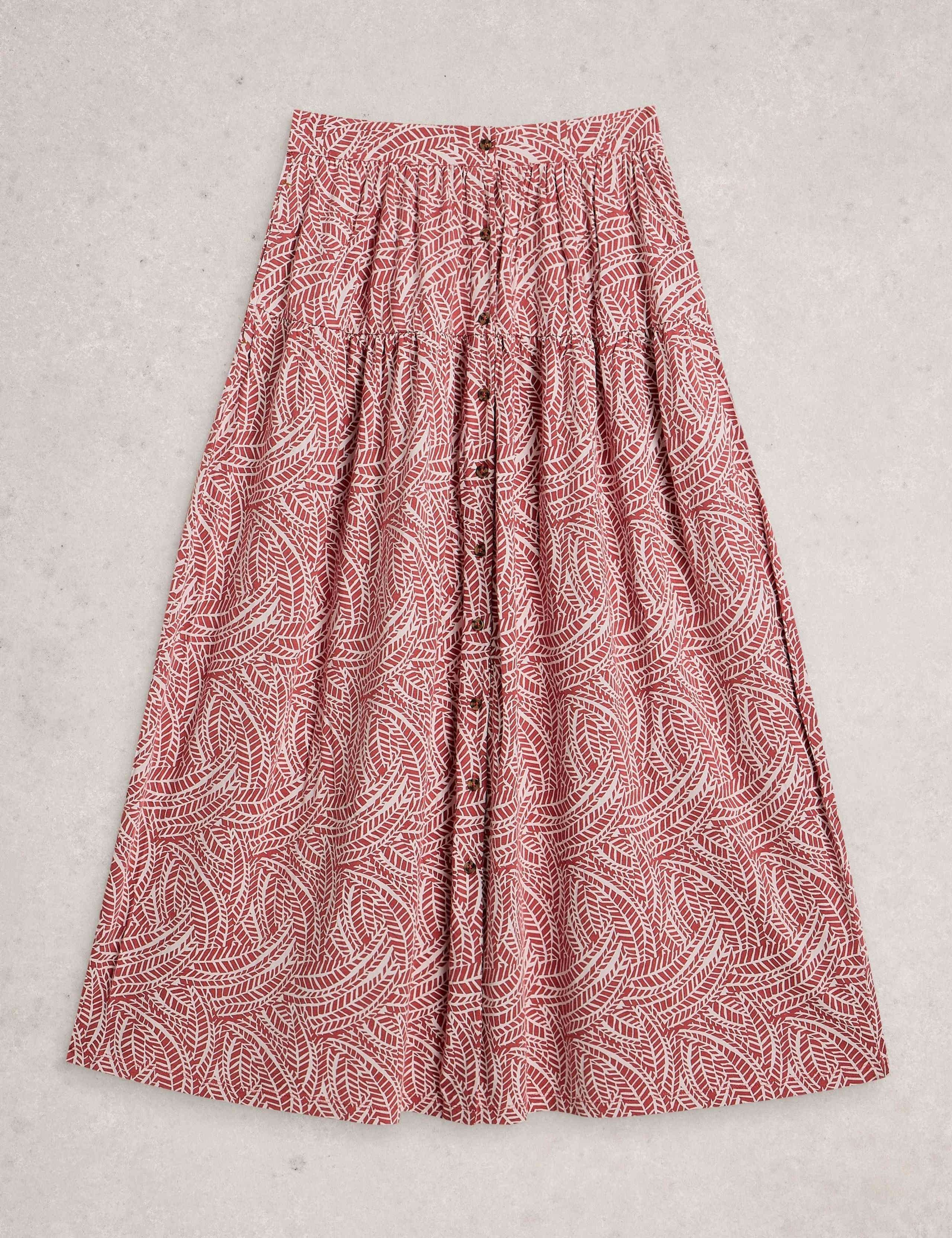 Jersey Printed Midaxi A-Line Skirt 2 of 6