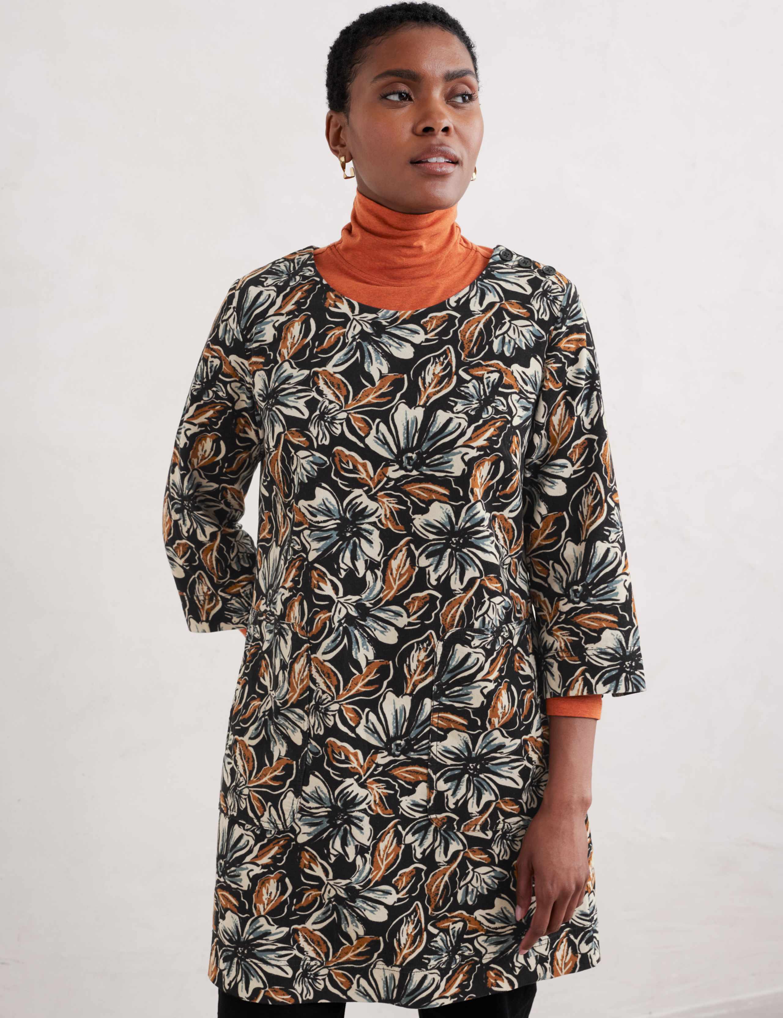 Pure Cotton Floral Tunic 4 of 4