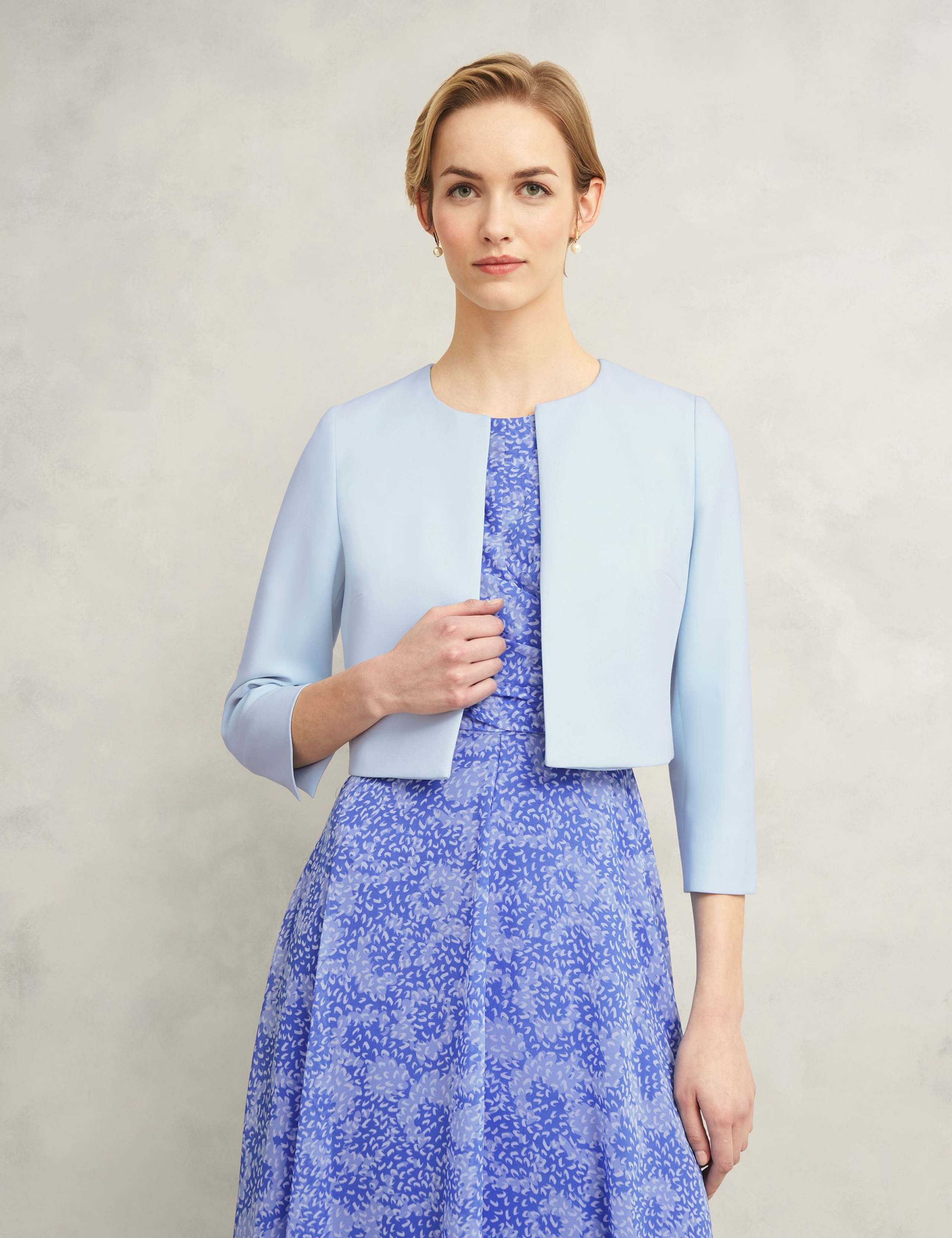 Collarless Cropped Jacket 5 of 6