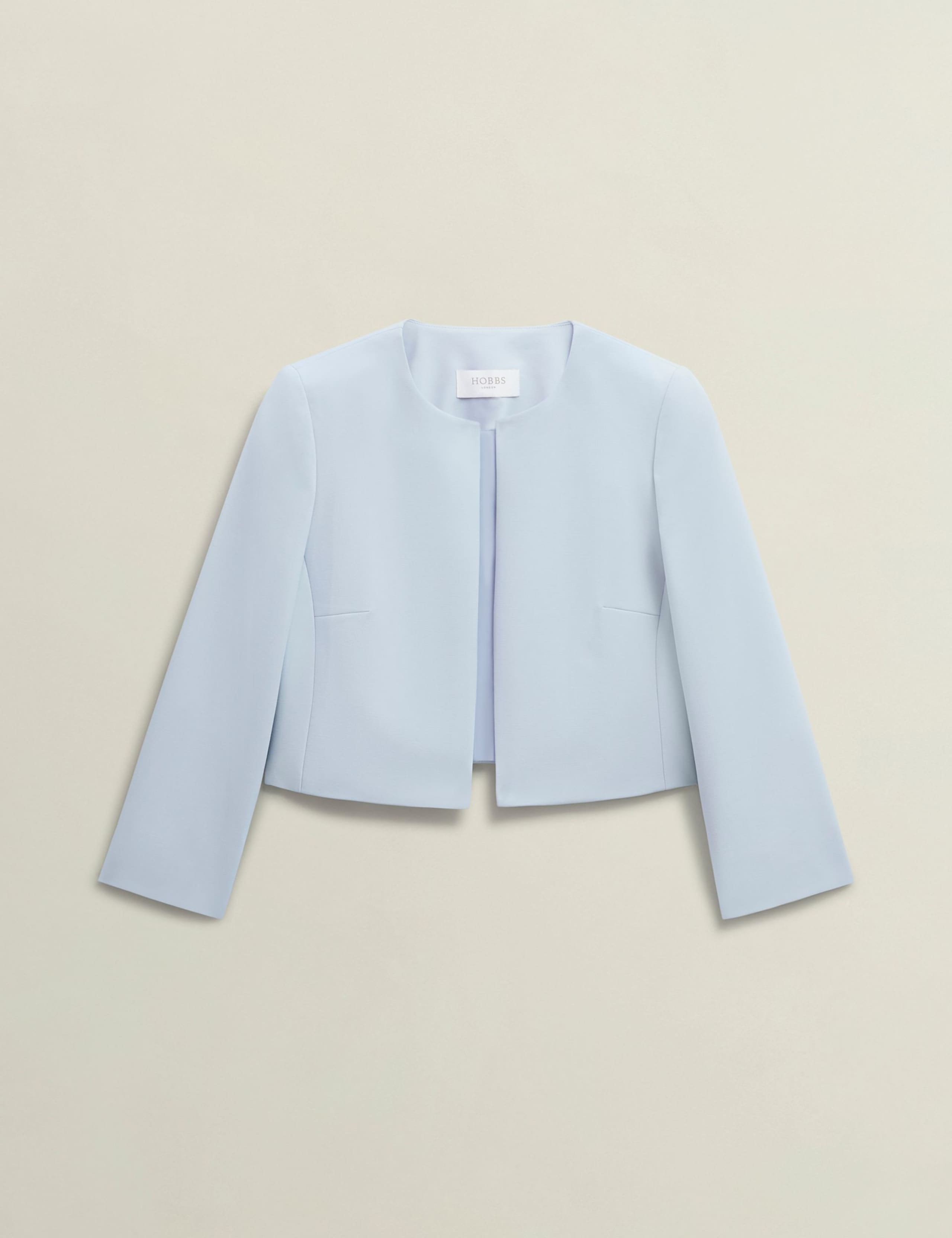 Collarless Cropped Jacket 2 of 6