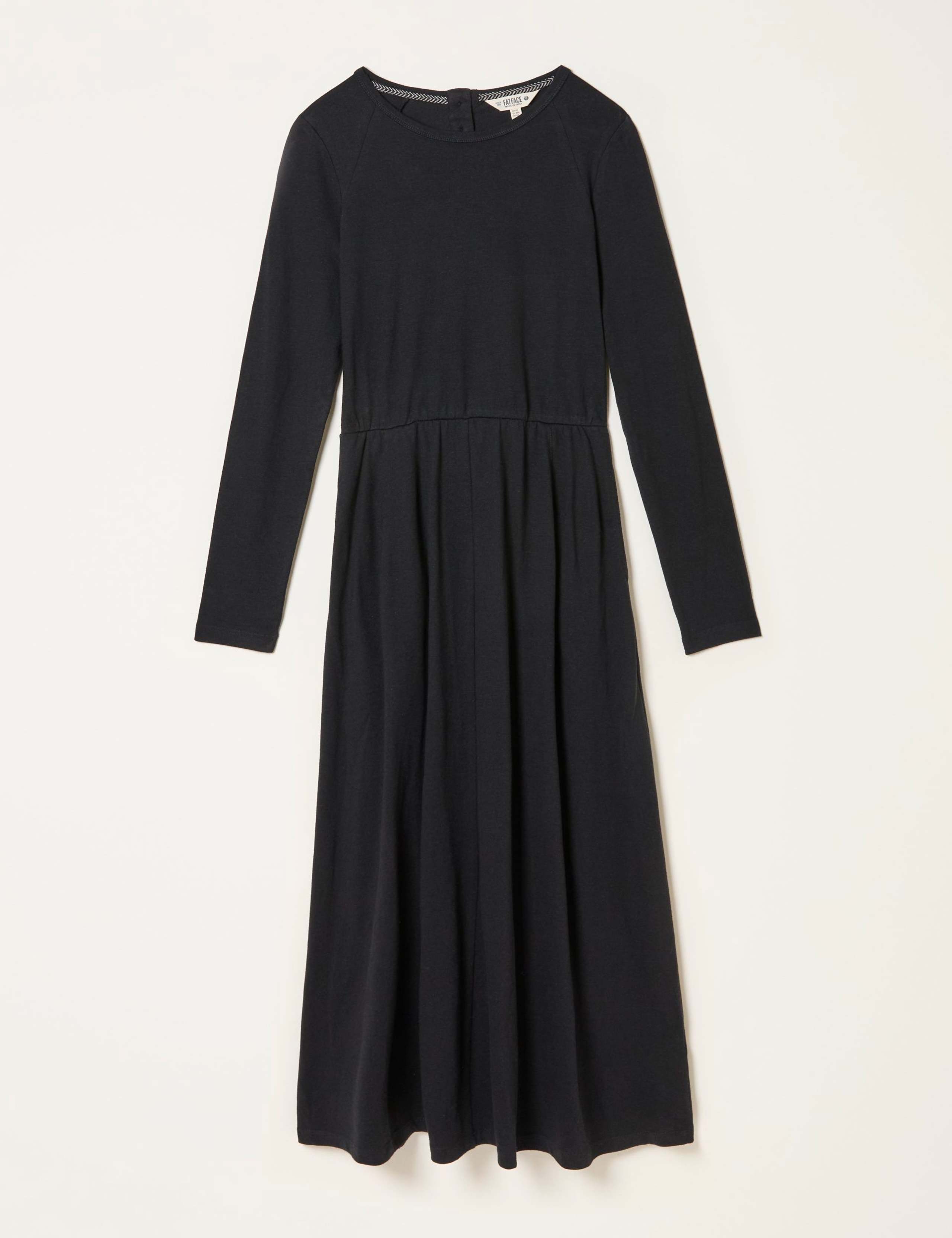 Cotton Blend Waisted Midi Dress 2 of 6