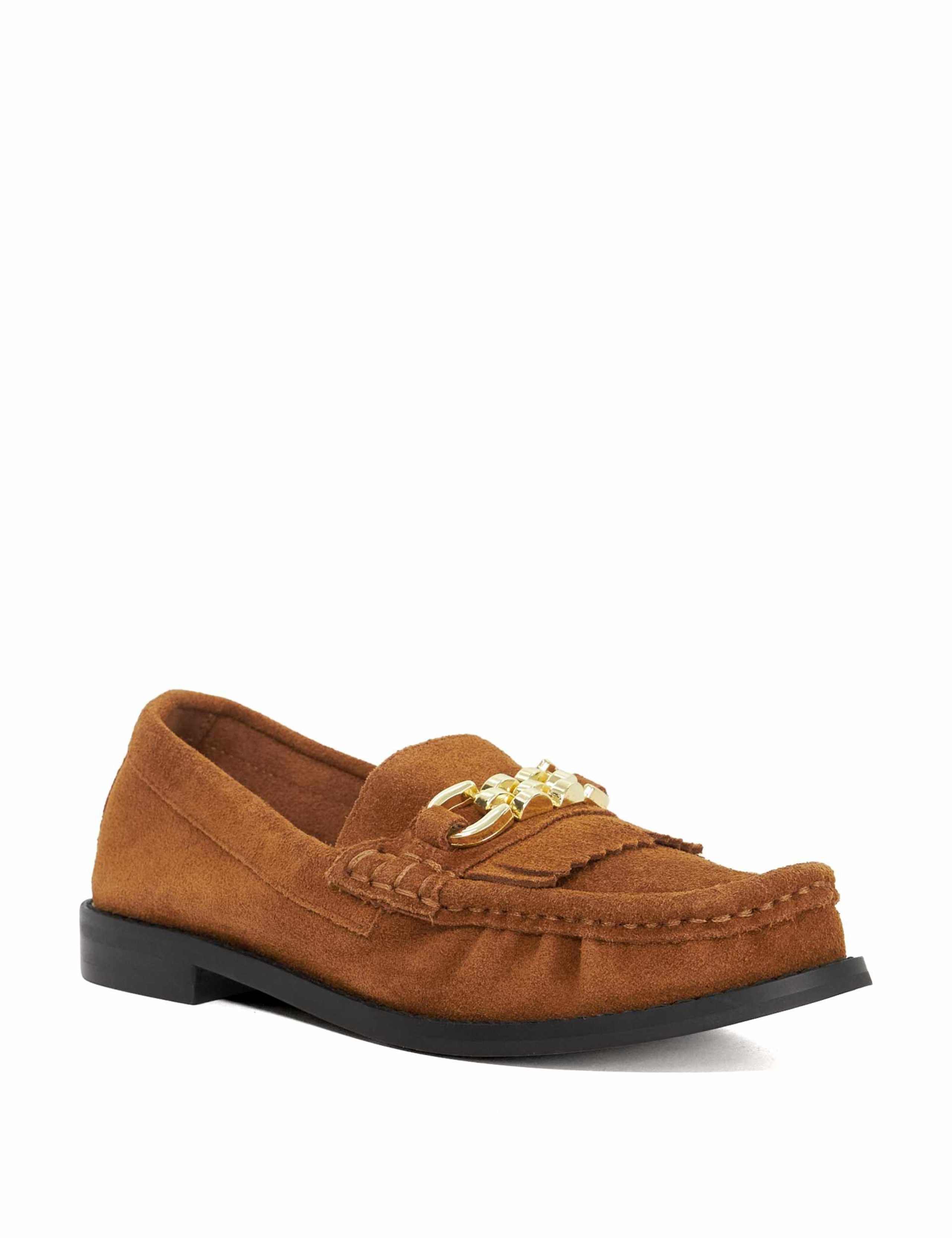 Suede Bar Flat Loafers 4 of 6