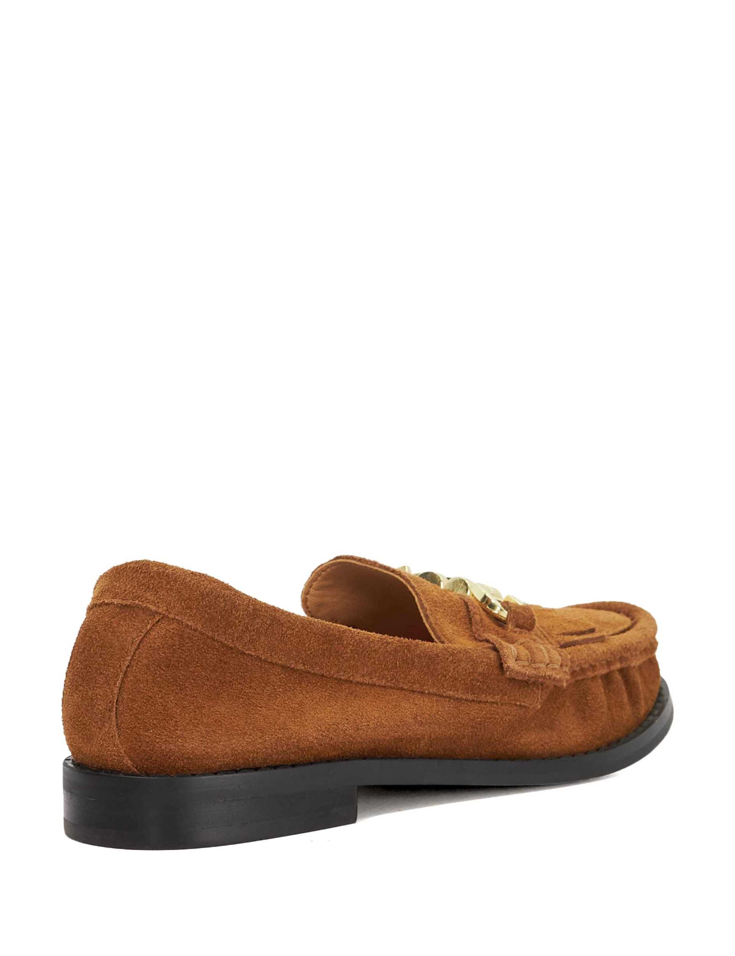 Suede Bar Flat Loafers 5 of 6