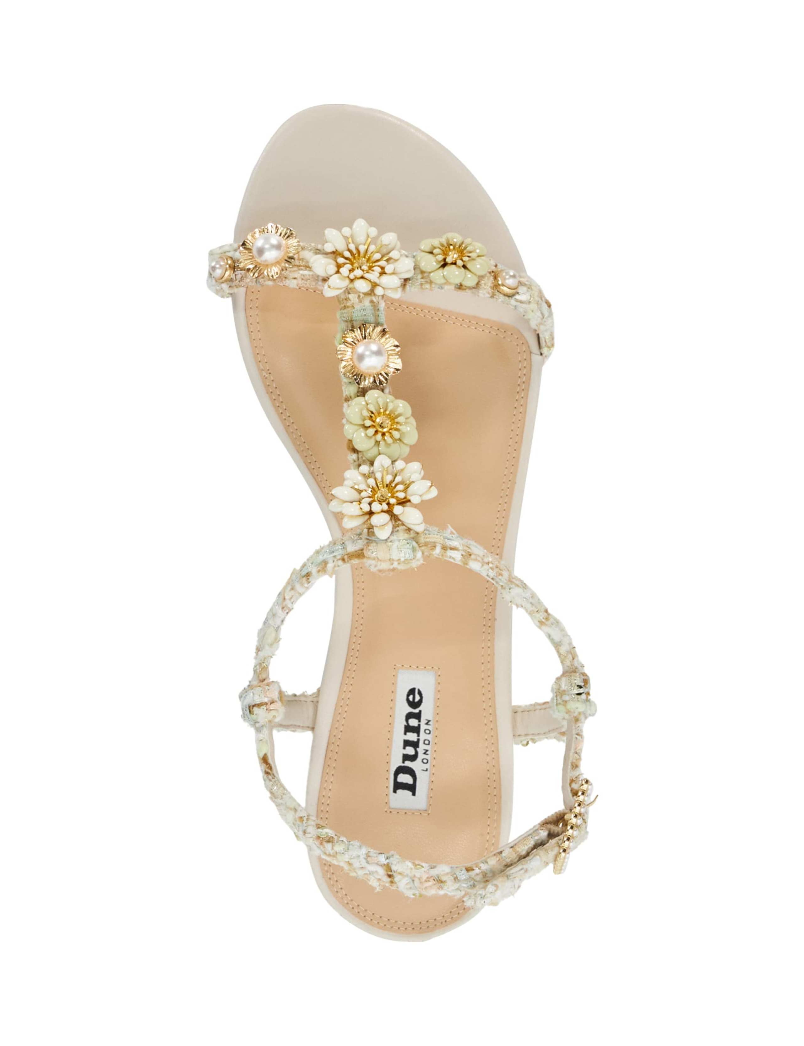 Dune London Dune Flat Bridal Shoes Embellished Ankle Strap Flat - Main Image