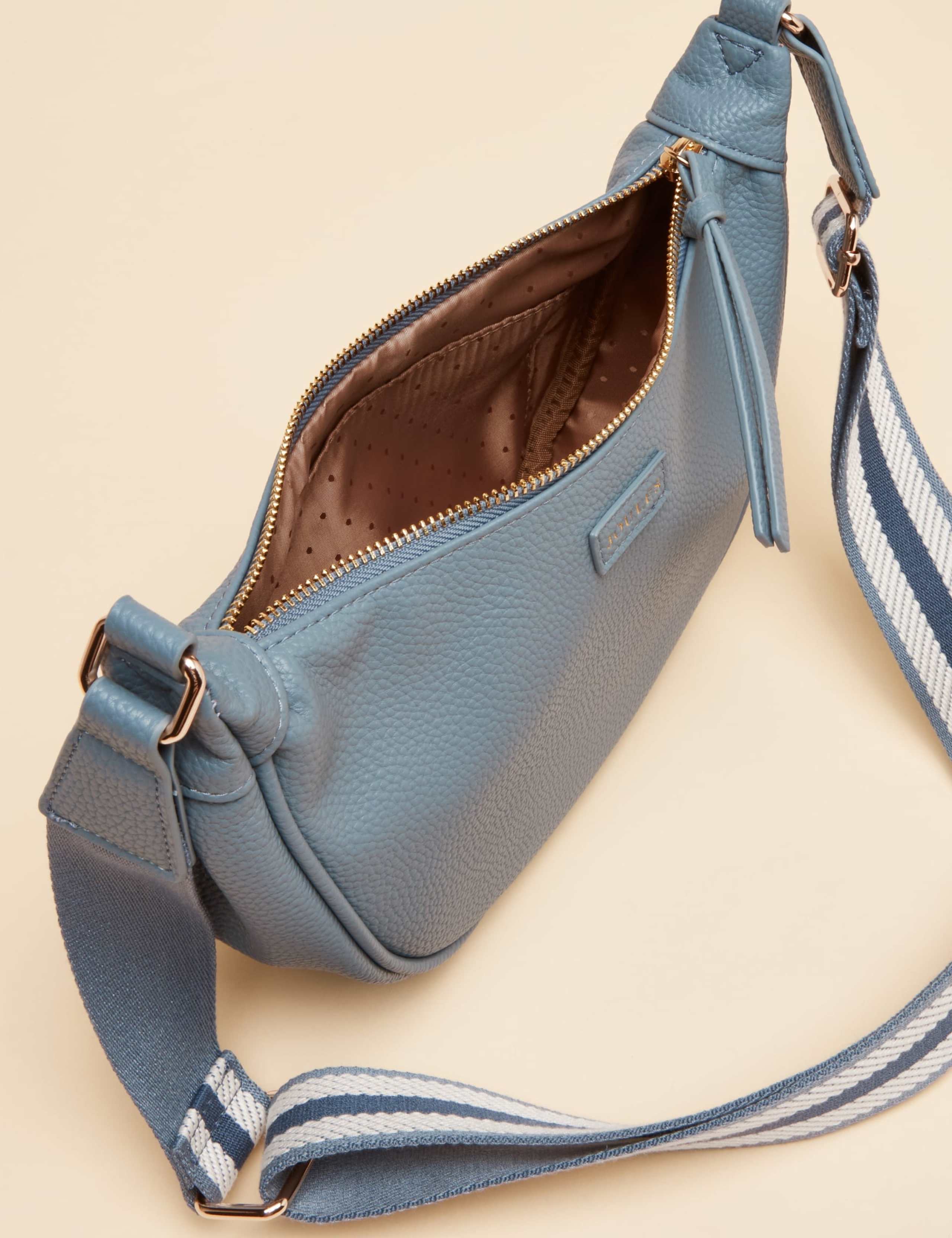 Faux Leather Half Moon Cross Body Bag 3 of 8