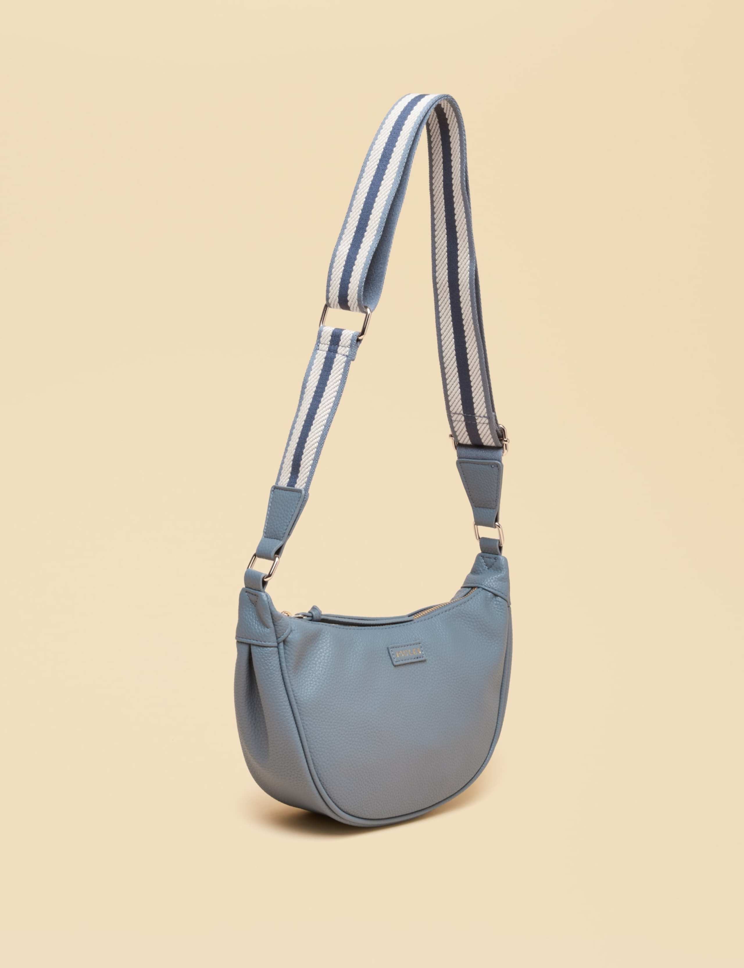 Faux Leather Half Moon Cross Body Bag 6 of 8