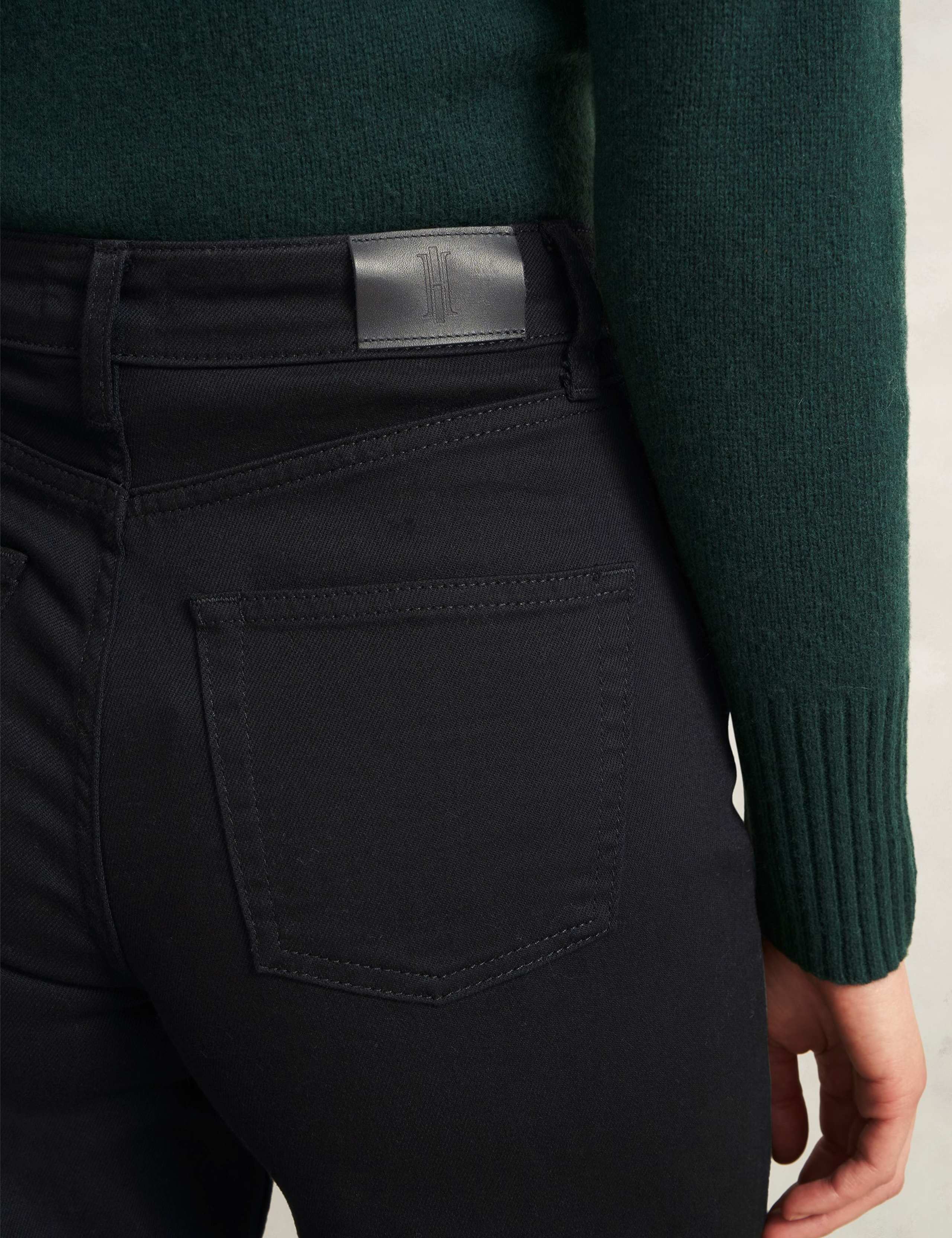 High Waisted Flared Wide Leg Cropped Jeans 4 of 6