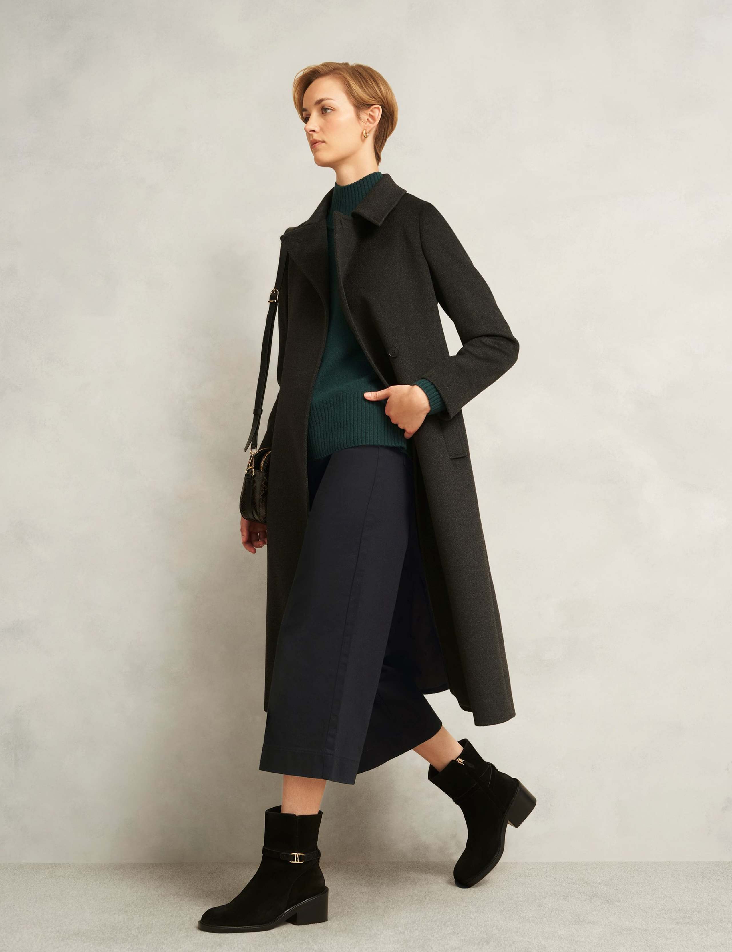 High Waisted Flared Wide Leg Cropped Jeans 5 of 6