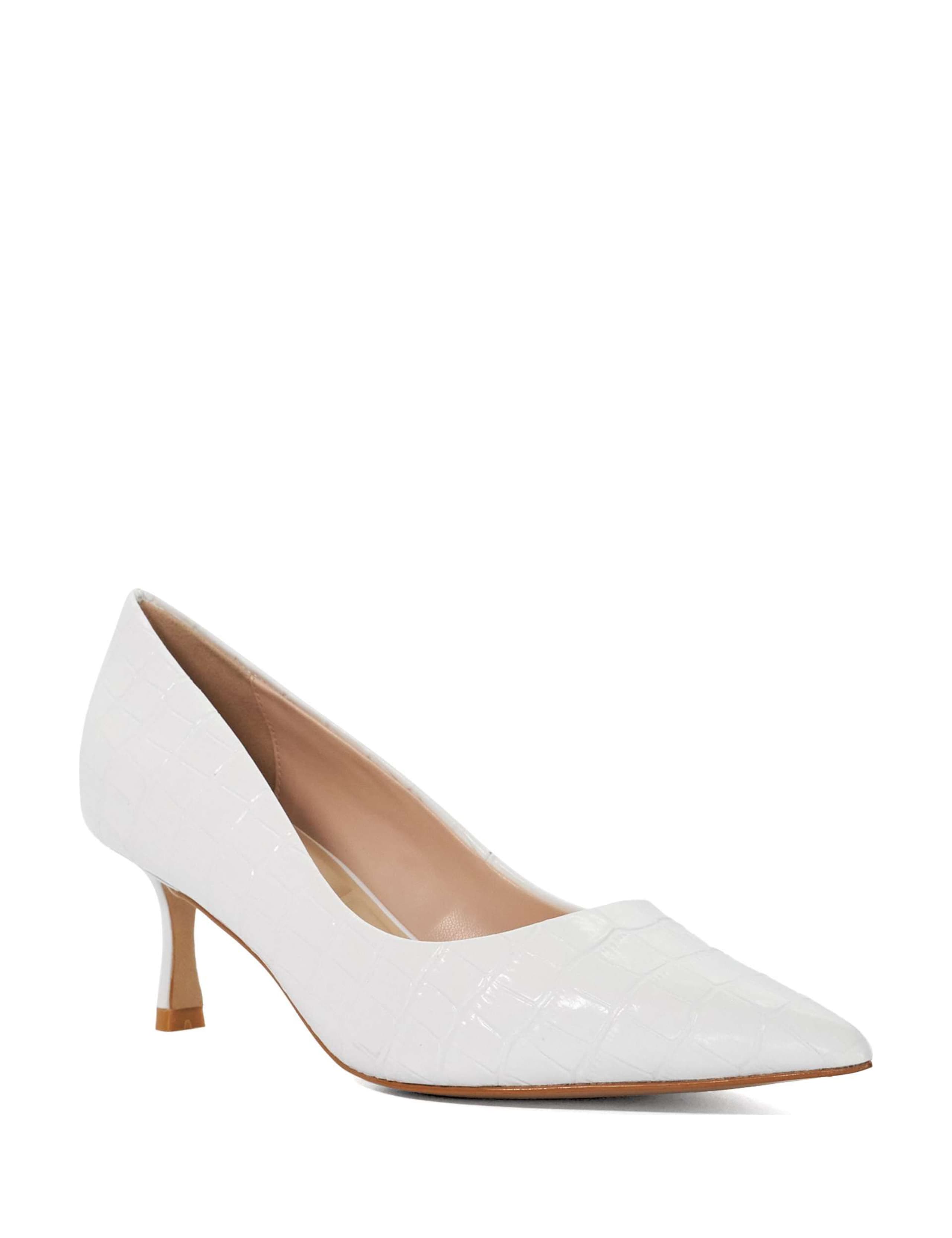 Leather Stiletto Heel Pointed Court Shoes 2 of 5