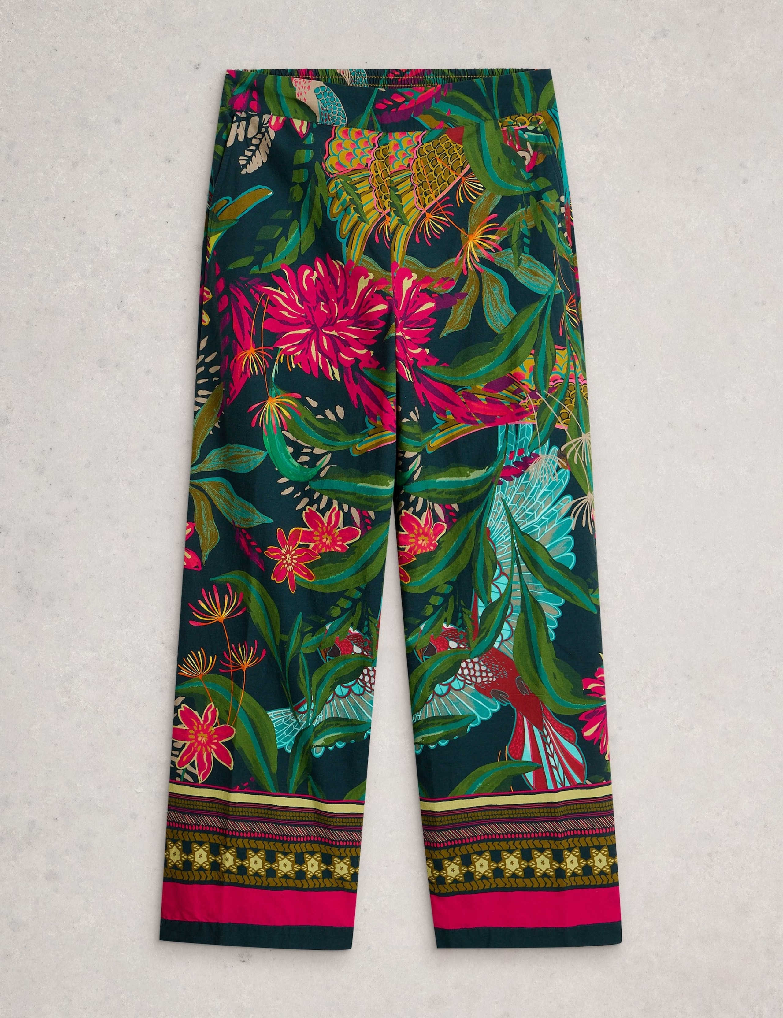Cotton Rich Floral Wide Leg Culottes 2 of 6