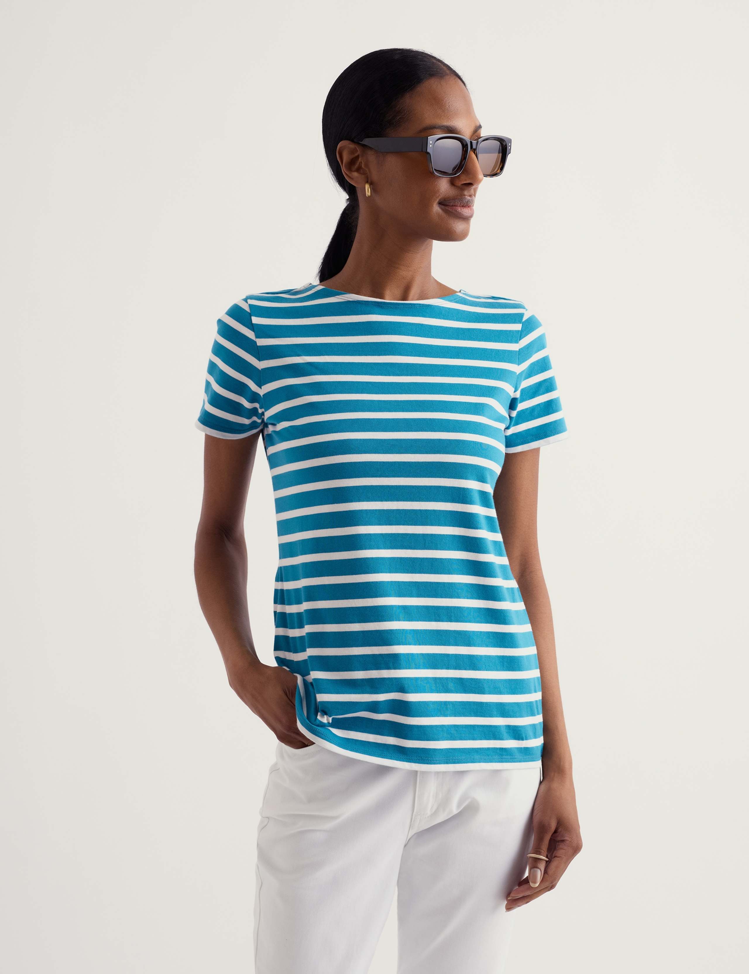 Pure Cotton Striped T-Shirt 3 of 5