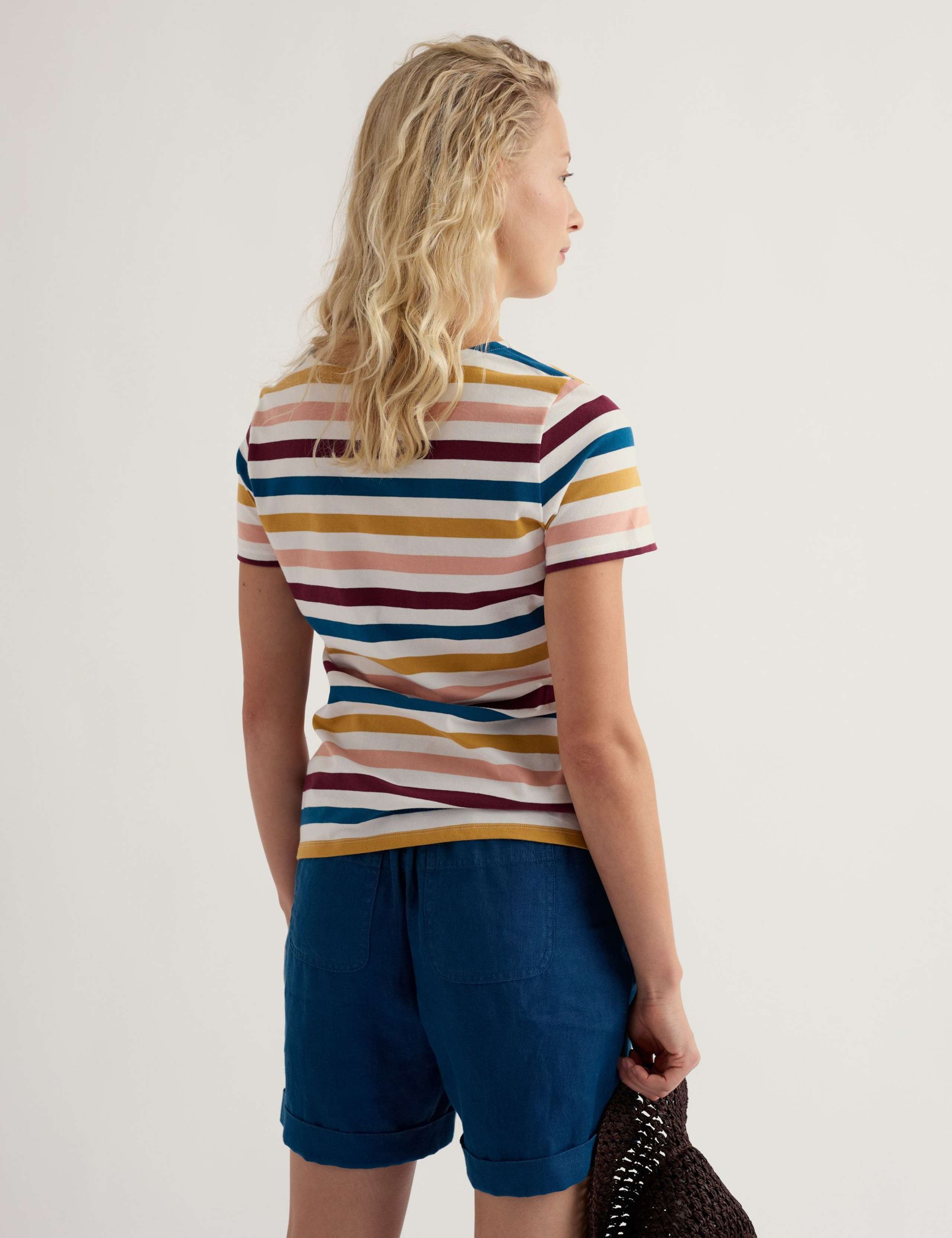 Pure Cotton Striped T-Shirt 4 of 5