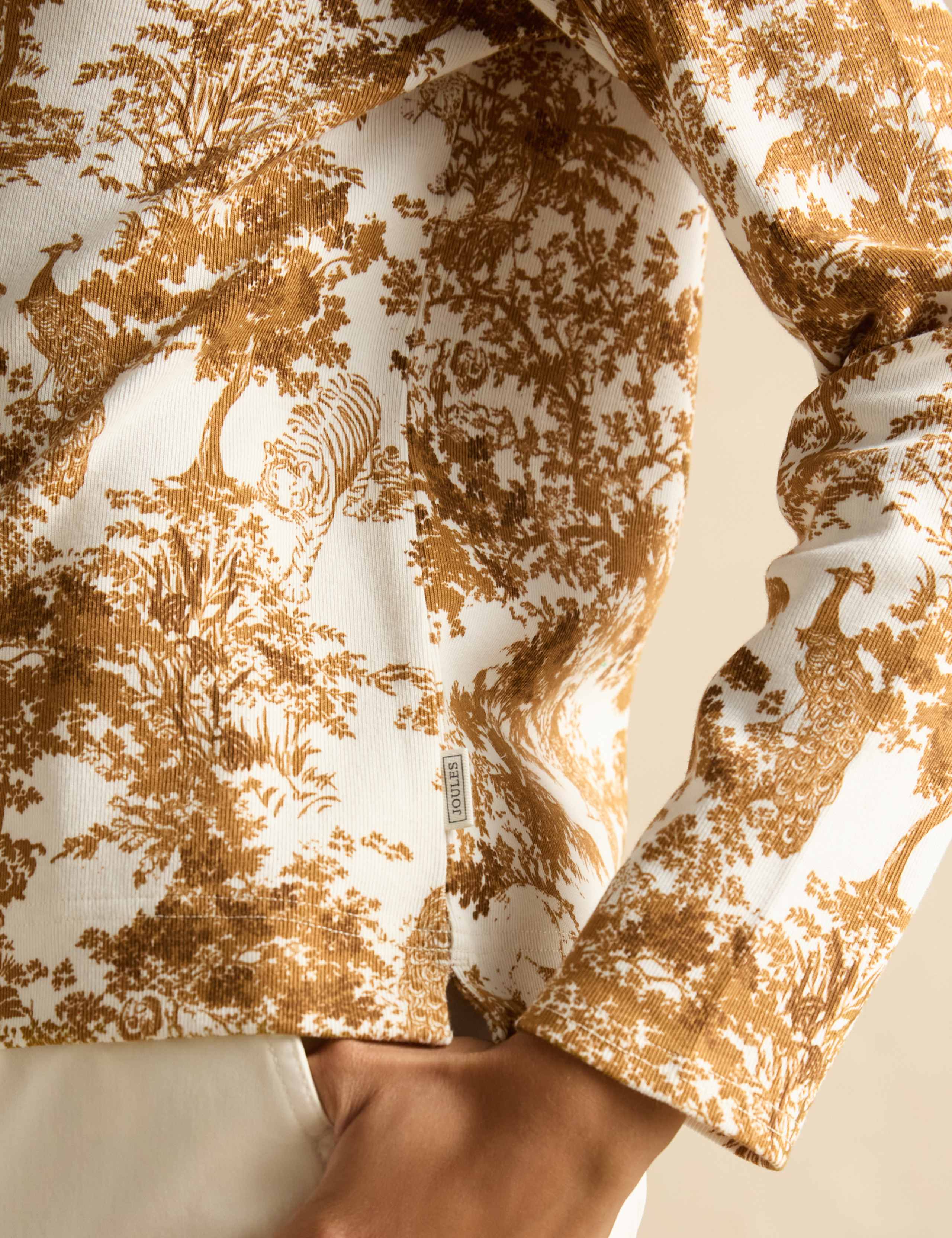 Pure Cotton Printed Slash Neck Top 7 of 7