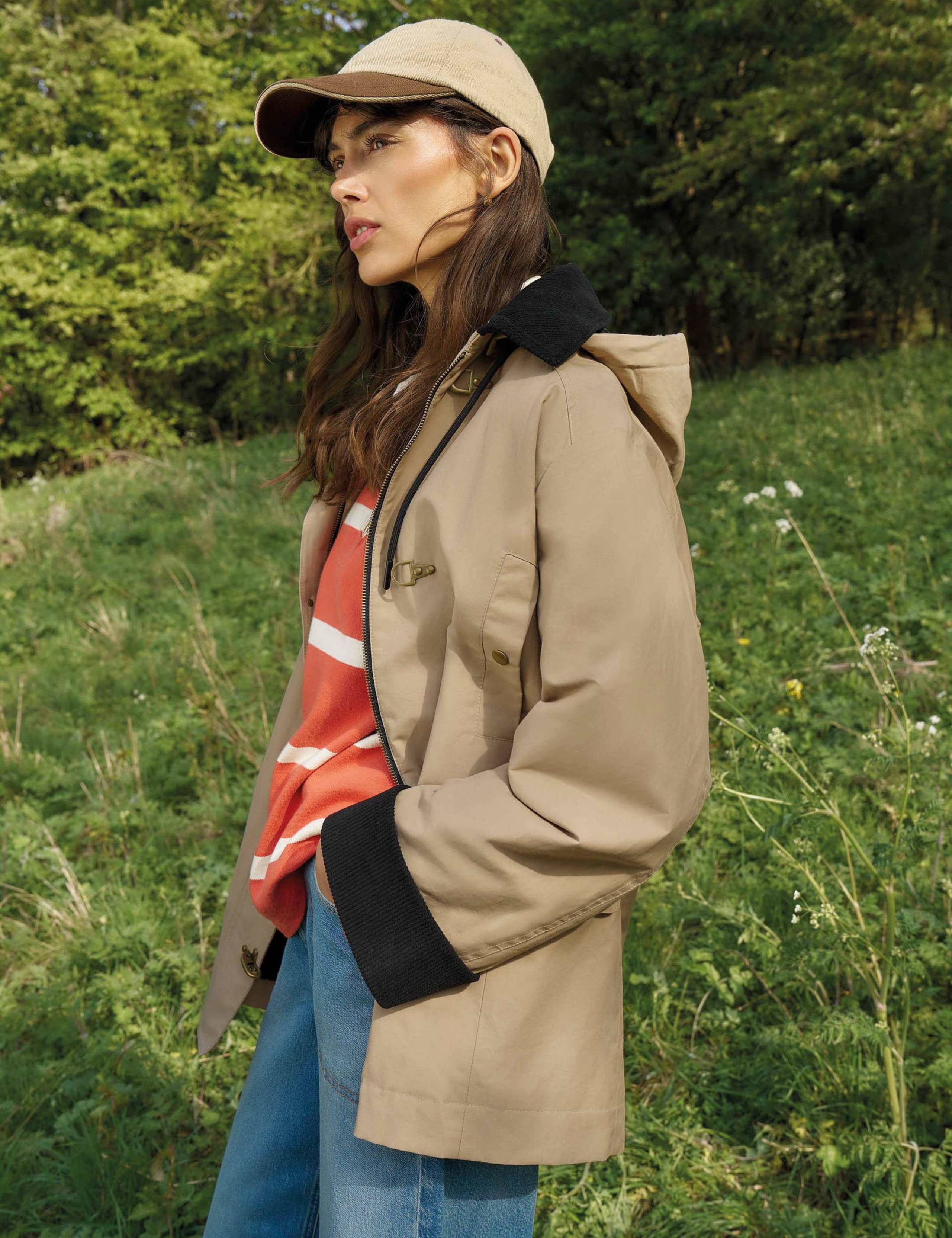 Waxed Collared Coat 1 of 7