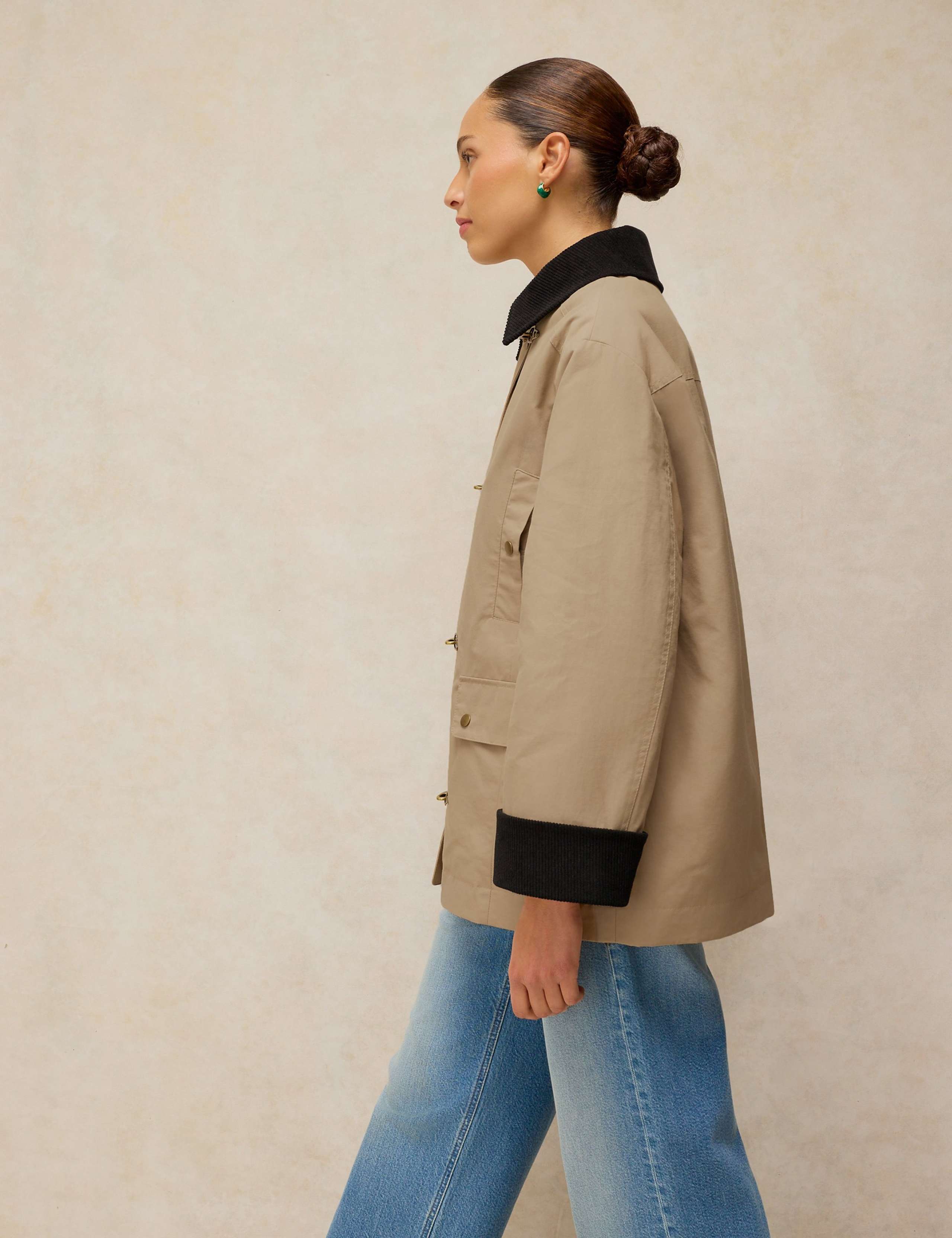 Waxed Collared Coat 3 of 7