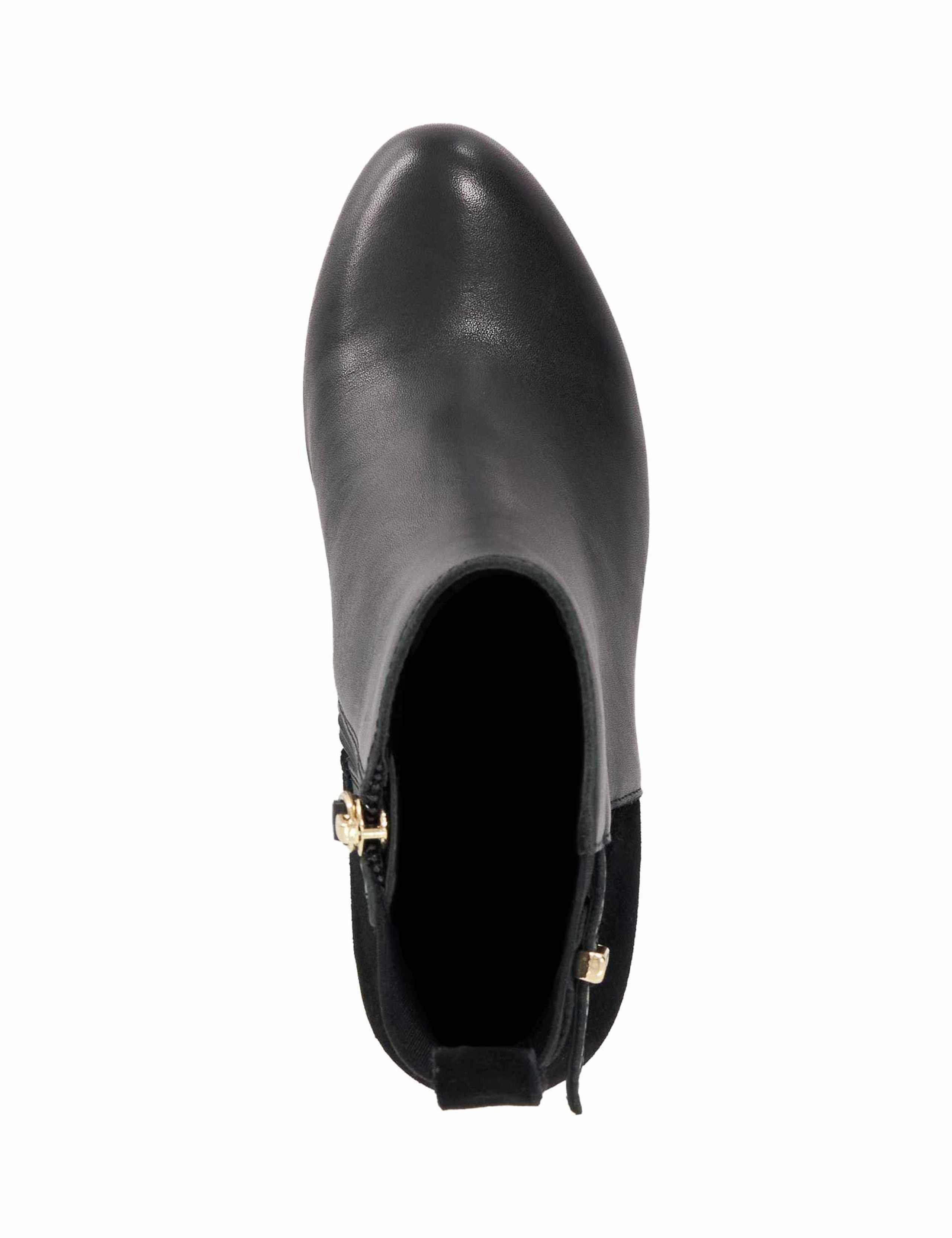 Leather Buckle Block Heel Ankle Boots 4 of 5