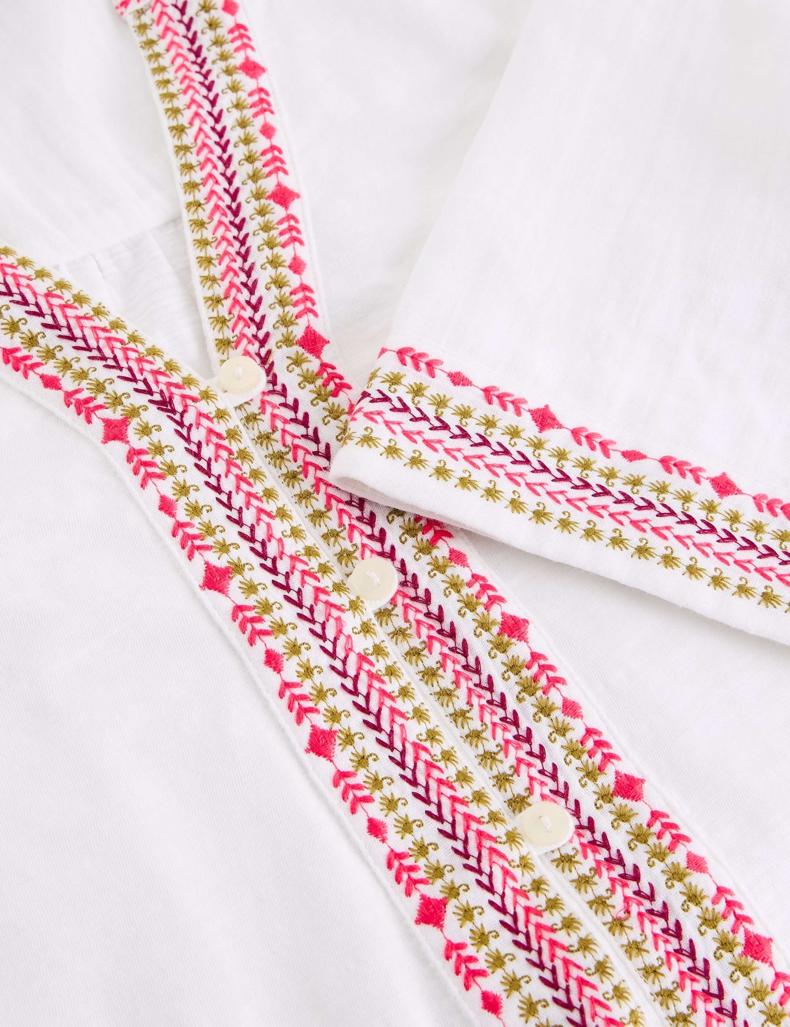 Pure Cotton Embroidered Top 6 of 6