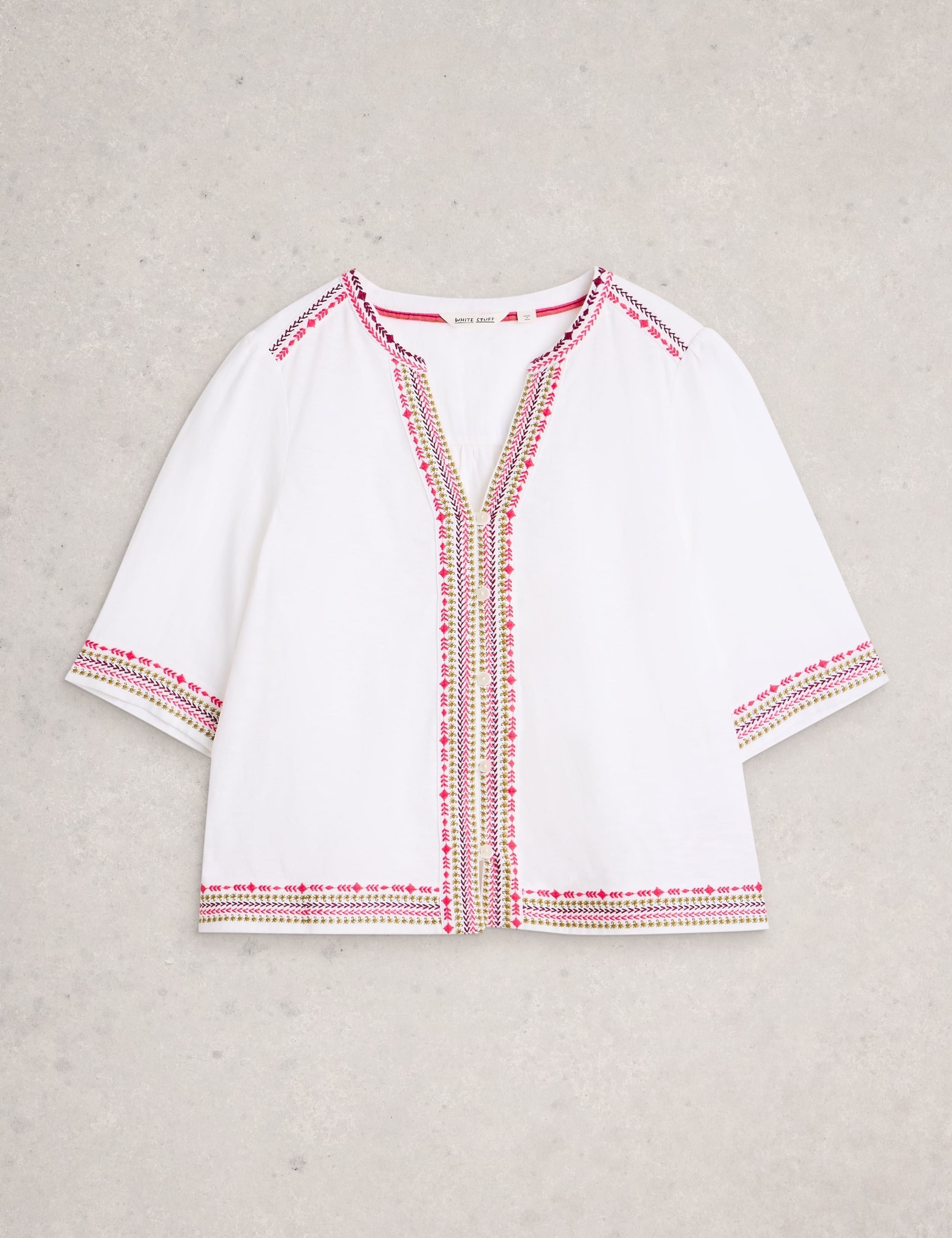 Pure Cotton Embroidered Top 2 of 6