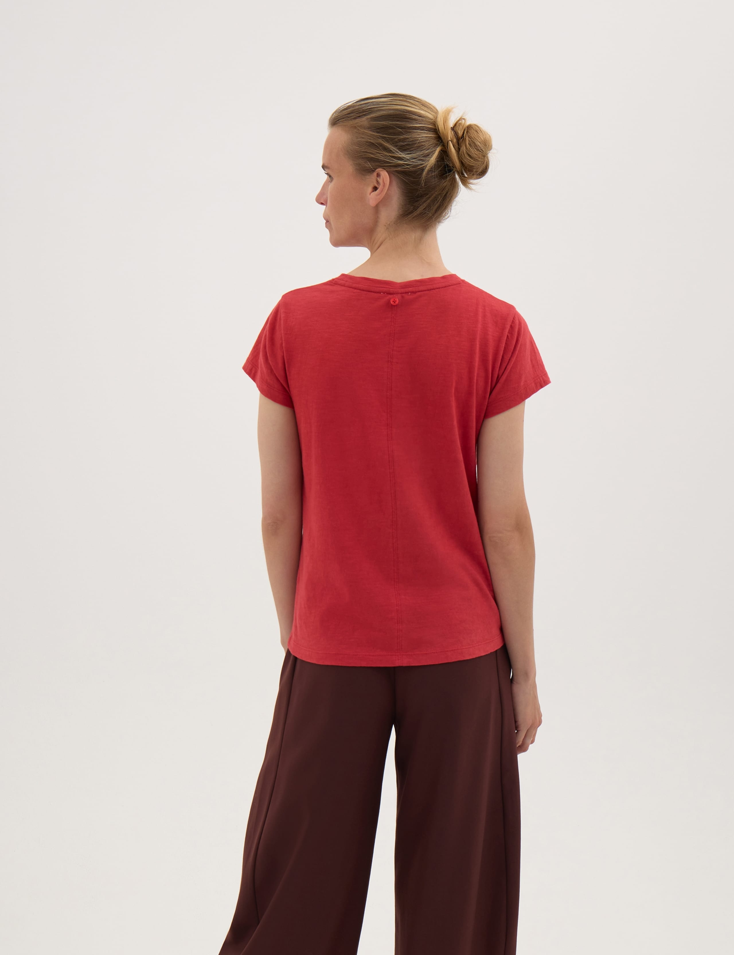 Pure Cotton Slim Fit Top with Scarf 3 of 6