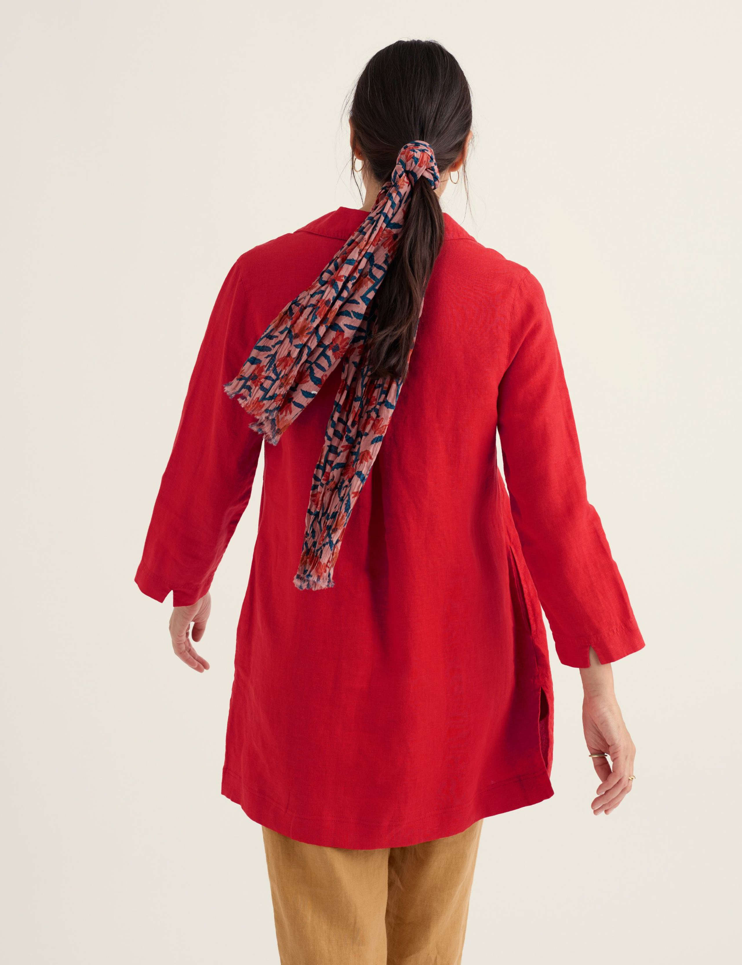 Pure Linen V-Neck Tunic 4 of 5
