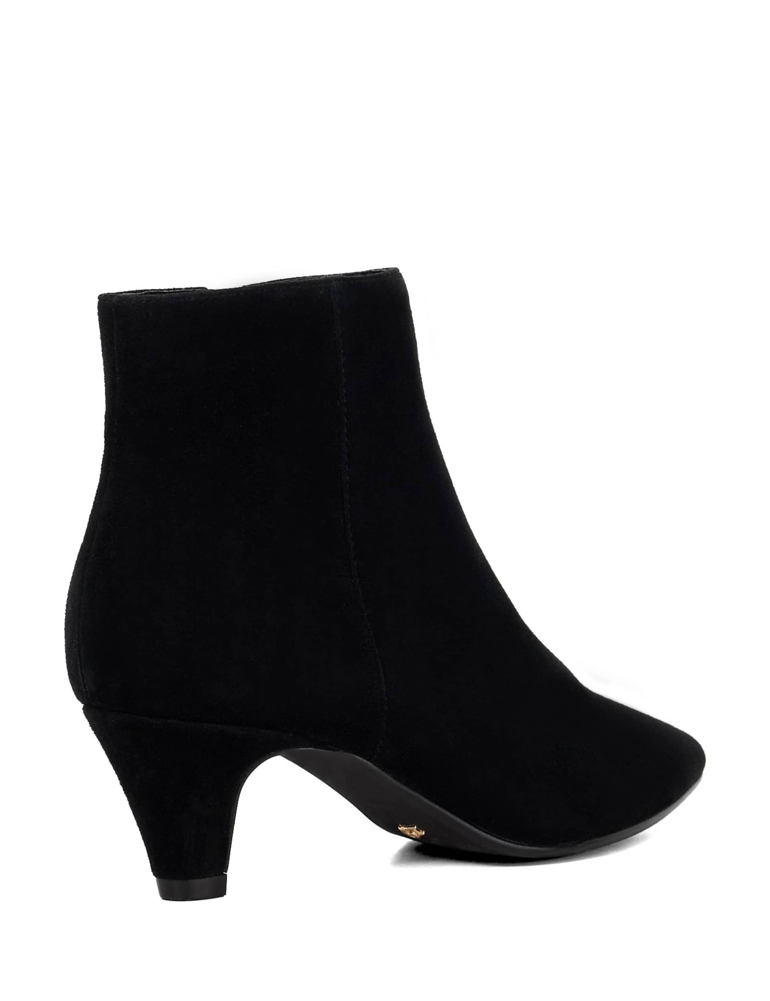 Suede Kitten Heel Pointed Ankle Sock Boots 2 of 5