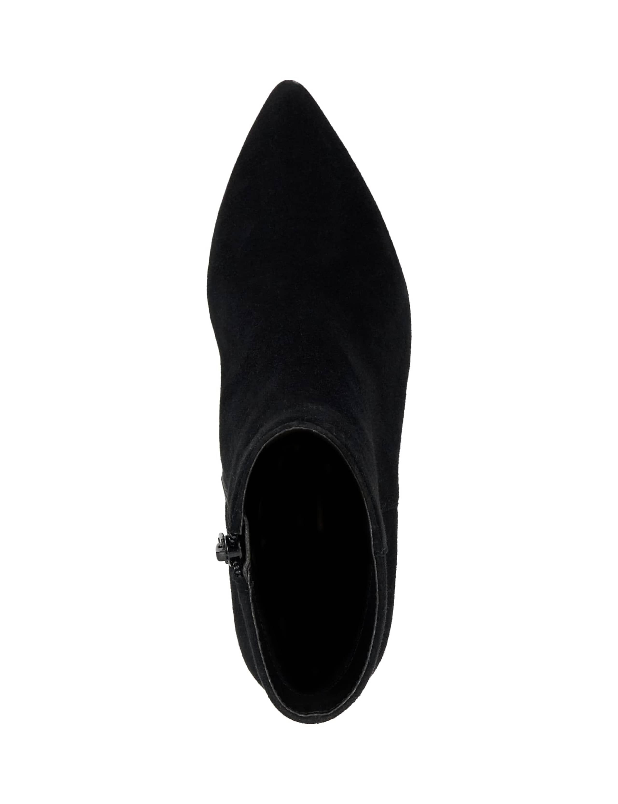 Suede Kitten Heel Pointed Ankle Sock Boots 4 of 5