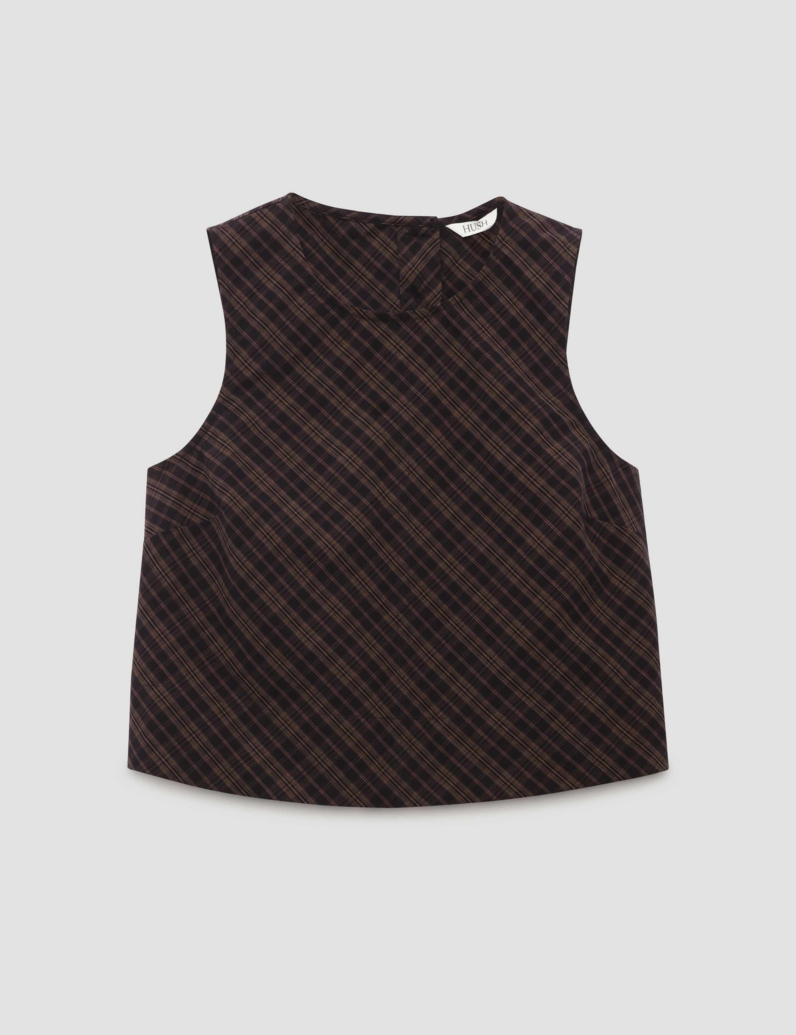 Pure Cotton Checked Shell Top 2 of 5