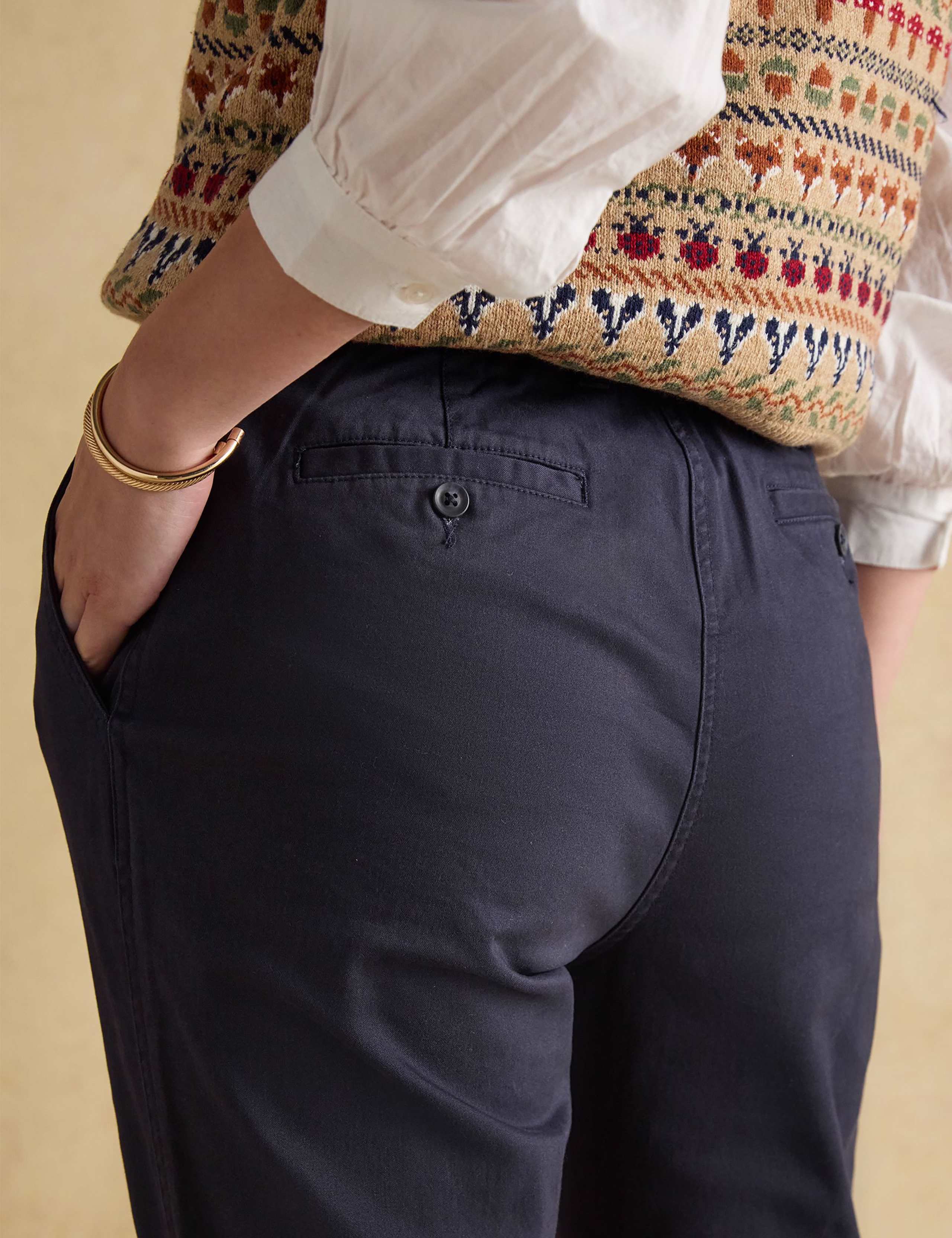 Cotton Rich Brushed Straight Leg Chinos 6 of 6