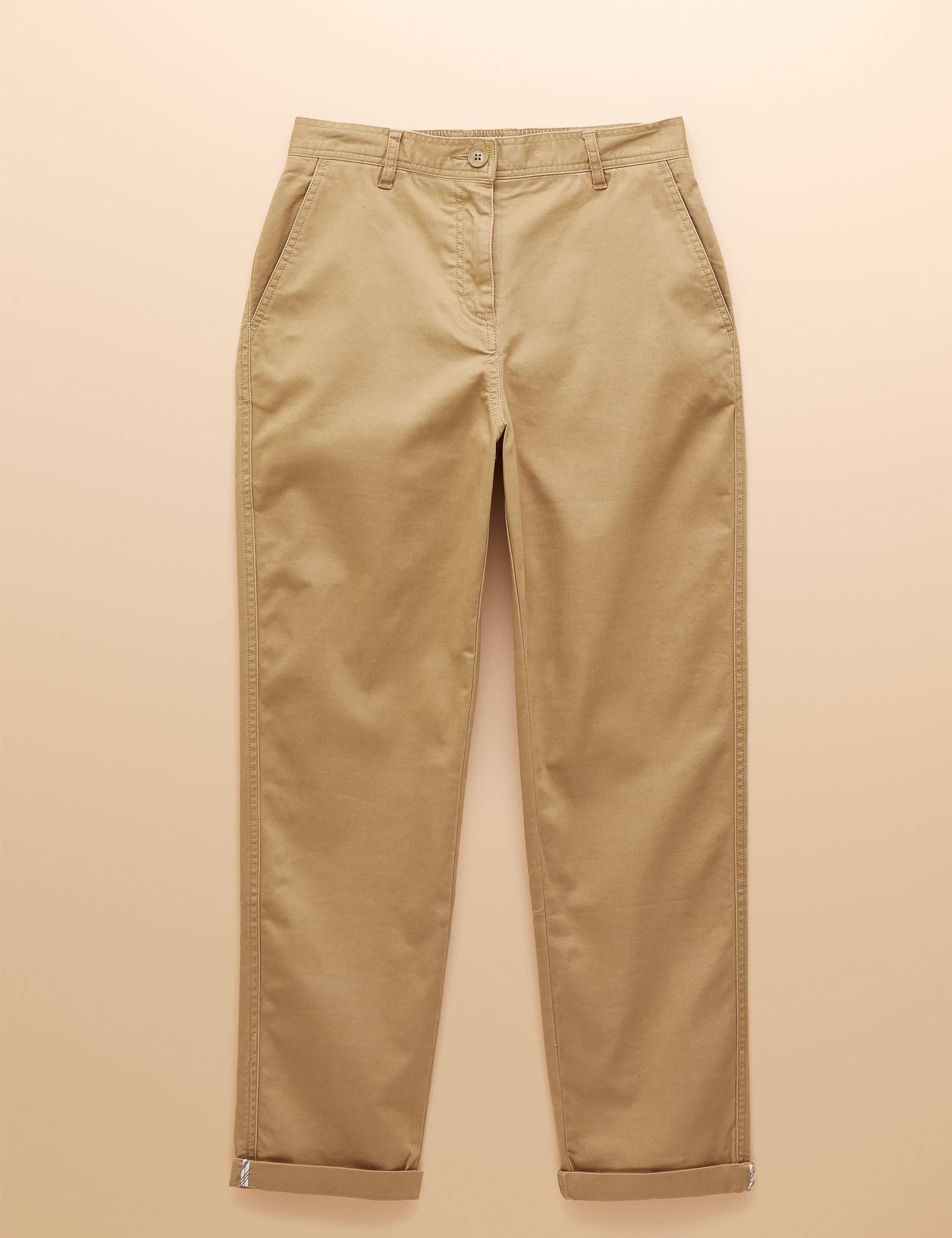 Cotton Rich Brushed Straight Leg Chinos 2 of 8
